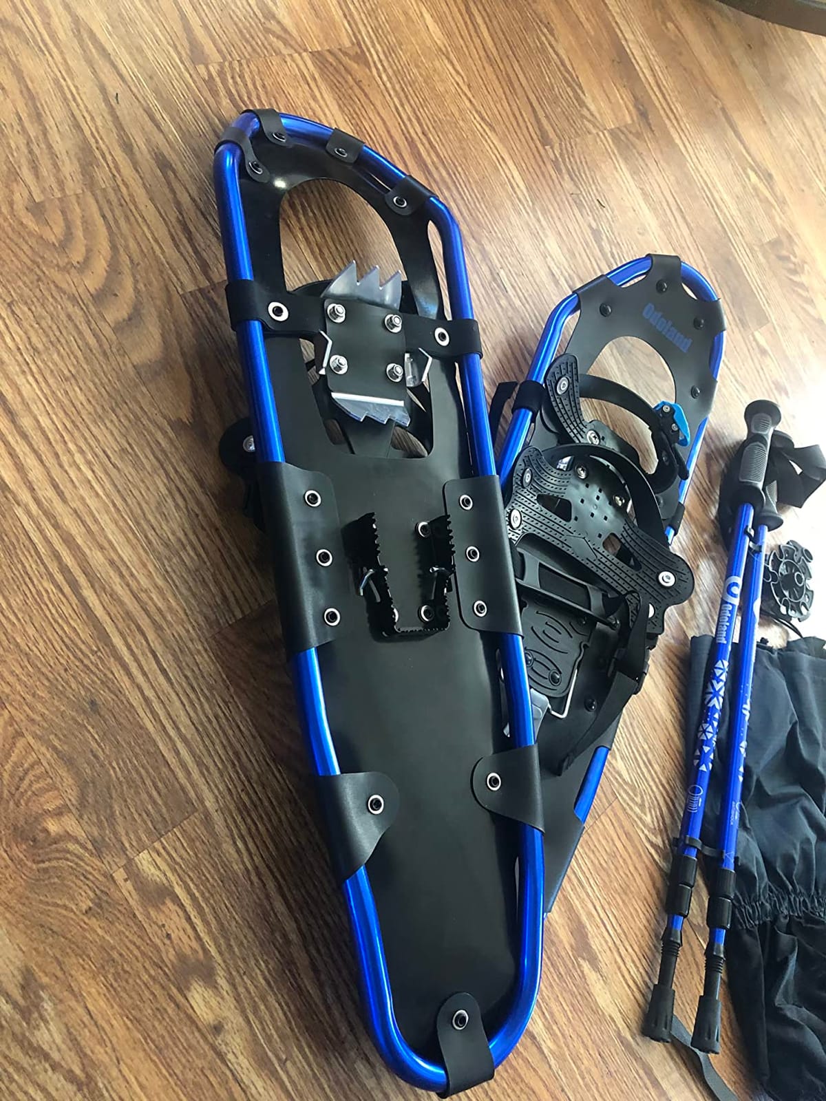Odoland 21/25/30 Inch Snowshoes with Trekking Poles for Men Women Youth, Waterproof Snow Leg Gaiters and Carrying Bag, Lightweight Aluminum, Heel Lift, Snow Shoes Easy to Wear customer photo 1