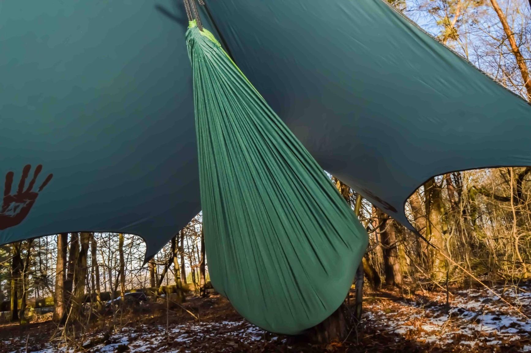 Rain Fly 12x10 Lightweight Survival Camping Tarp; 100% Waterproof; Makes a Great Backpacking Tarp or Hammock Shelter; Comes in Multiple Colors, Survival Bracelet Included; OD-Green customer photo 2