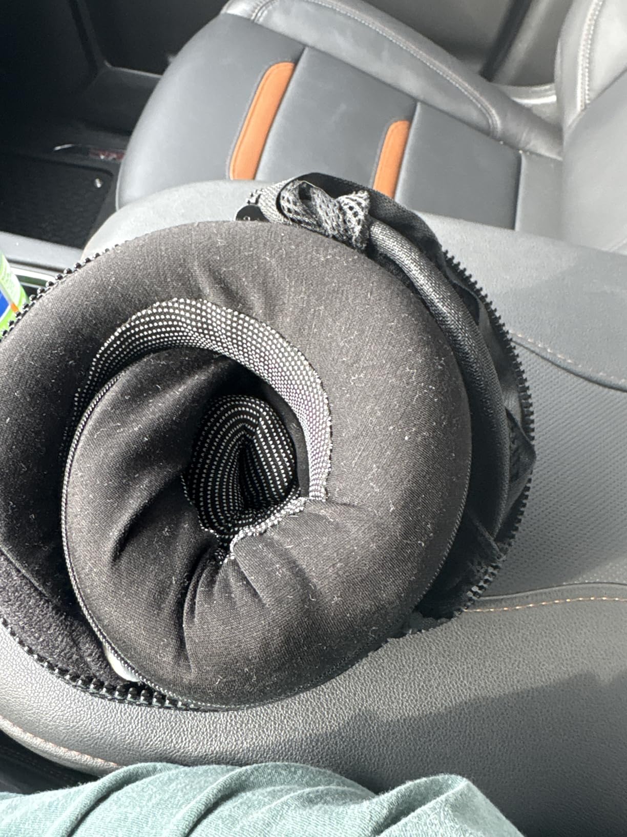 Proglobe Travel Neck Pillow for Airplanes, Long Haul Flight Kit, Grey | Long Flight Travel Kit with 3D Contoured Eye Masks, Earplugs and Luxury Bag, Updated Material Plane Sleeping Support customer photo 2