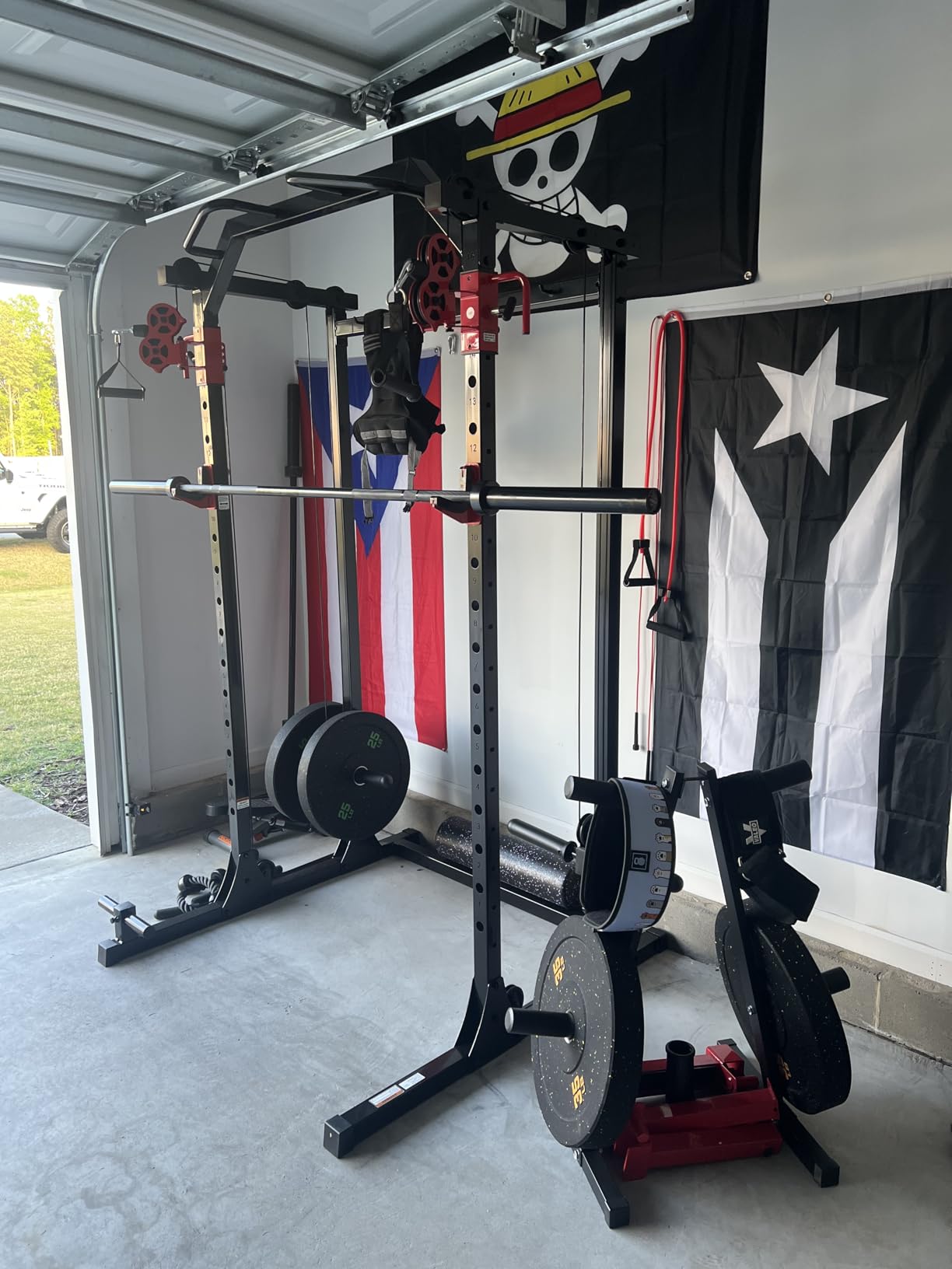 PAPABABE 7ft Barbell 45lb Olympic Barbell 1000/1500lbs Capacity Home Gym customer photo 1