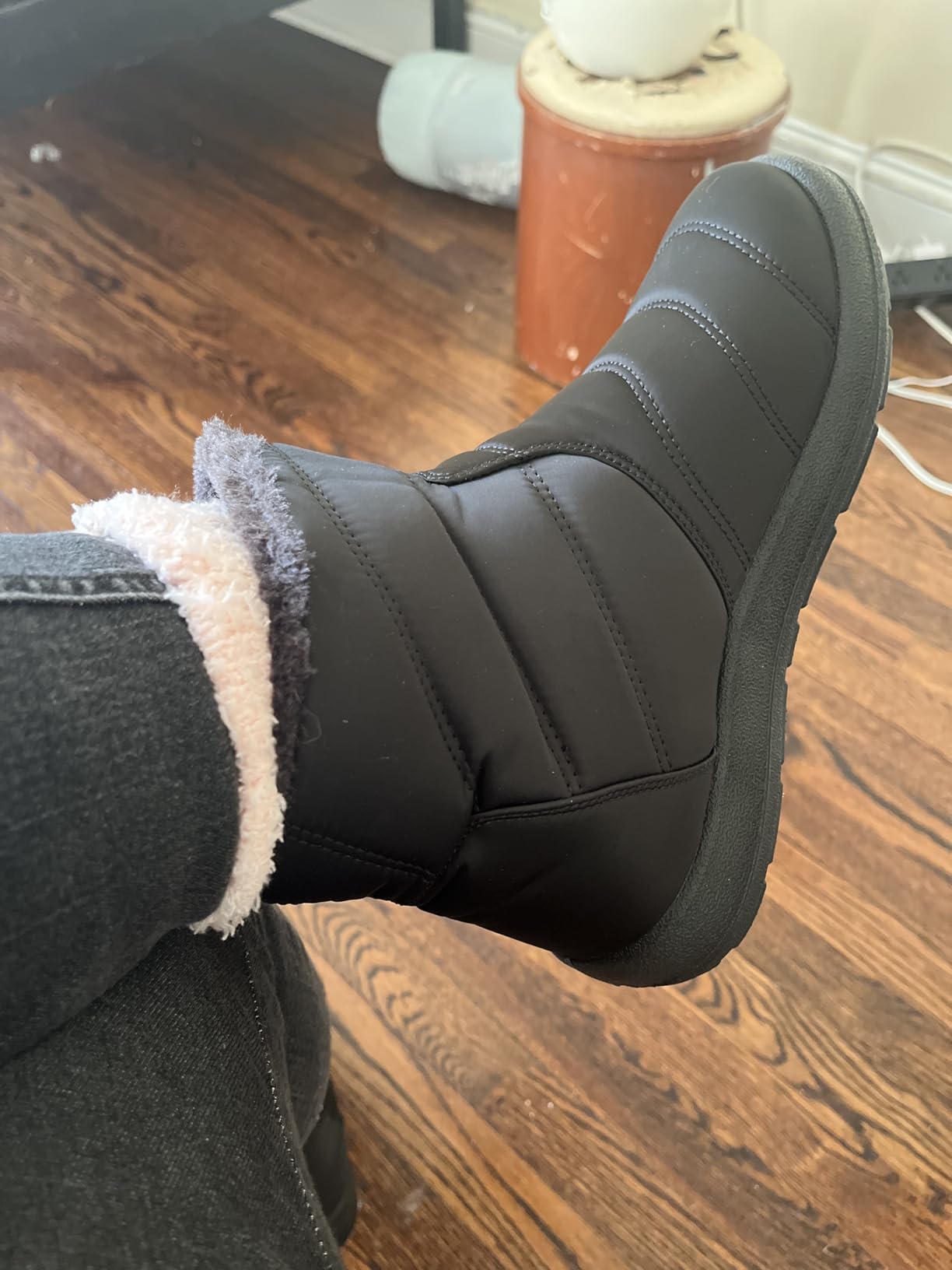 Hsyooes Snow Boots for Women Winter Boots Waterproof customer photo 1