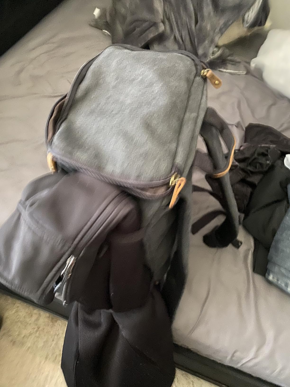 G-FAVOR 40L Travel Backpack for Men, Large Vintage Canvas Rucksack 3 in 1 Convertible Duffel Bag Carry On Backpack Fits for 17.3 Inch Laptop customer photo 1