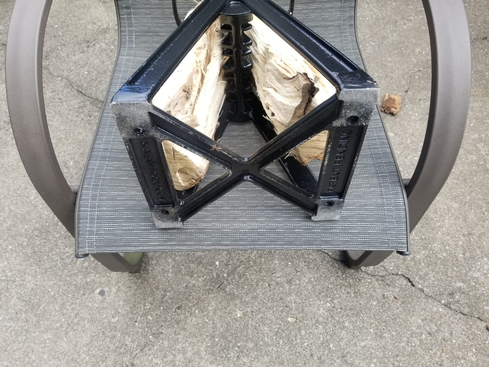 KABIN Kindle Quick Log Splitter - Manual Splitting Tool - Steel Wedge Point Splits Firewood Like A Boss Safely & Easily customer photo 1