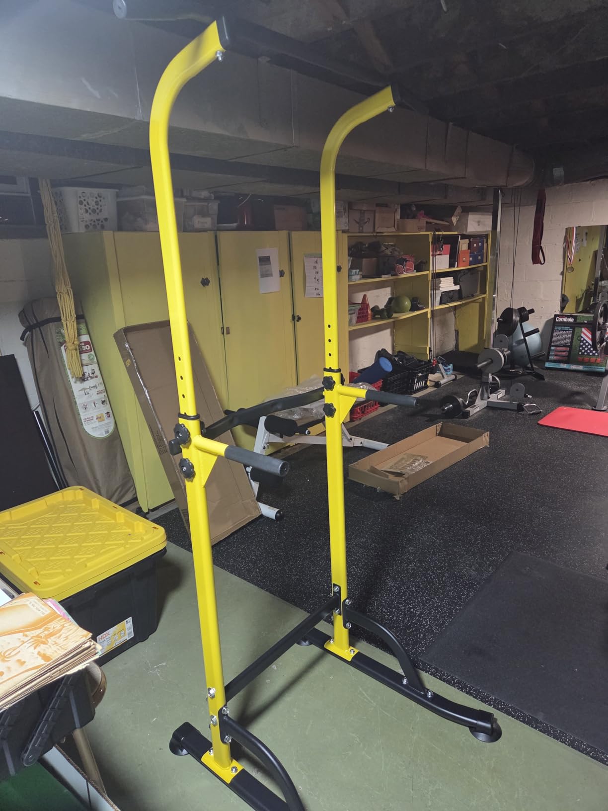 SogesPower Power Tower Dip Station Pull Up Bar Station for Home Gym customer photo 1