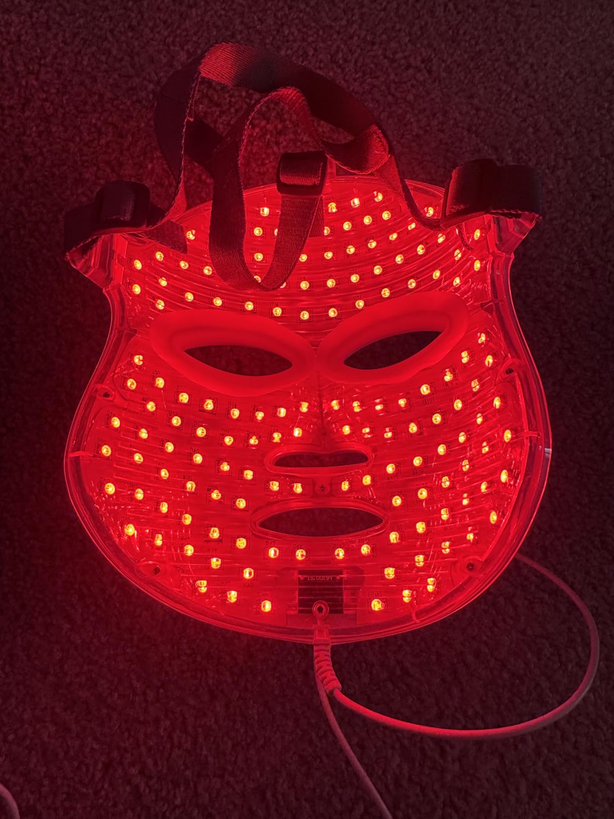 Aphrona® | FDA cleared Moonlight LED Facial Mask Skin Care Mask, LED Light Therapy for face, Red light Blue light for Acne Removal Wrinkle Reduction，450 Powerful LED Chips customer photo 2