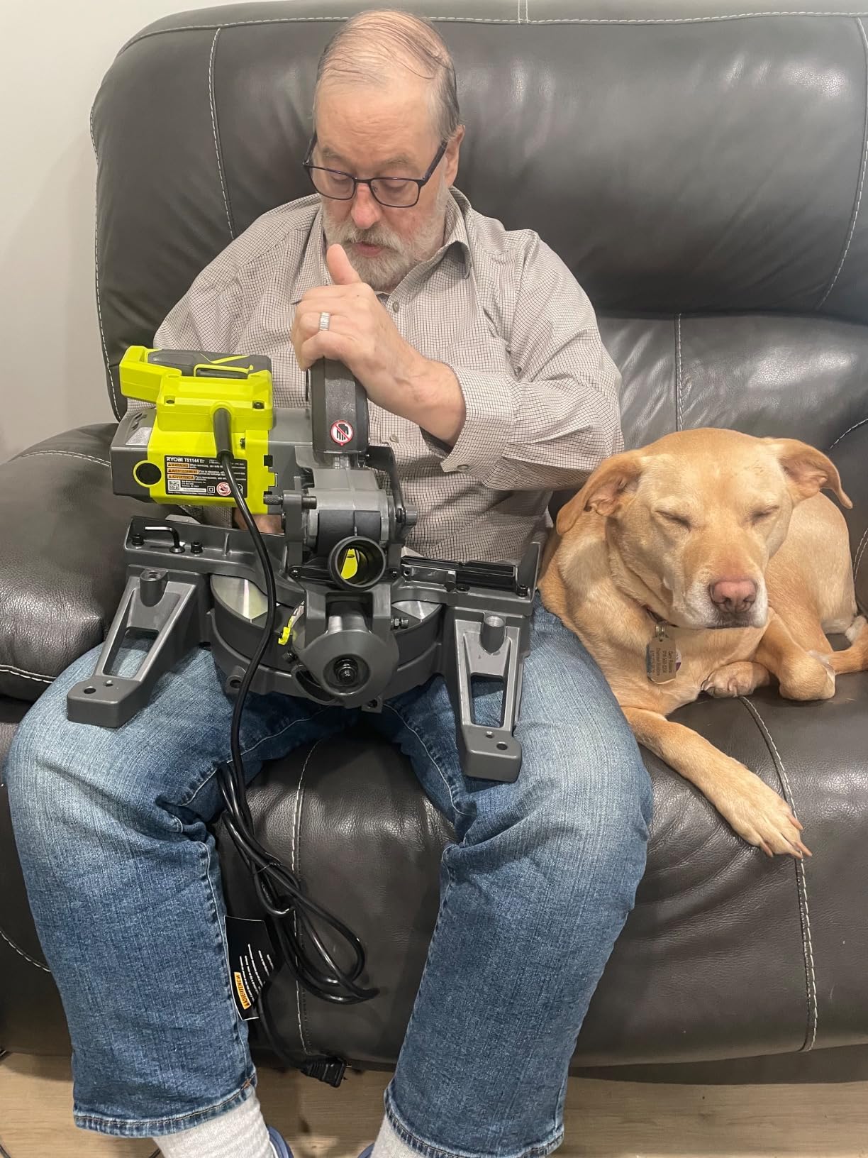 RYOBI 9 AMP Corded 7-1/4 in. Compound Miter Saw TS1144 customer photo 2