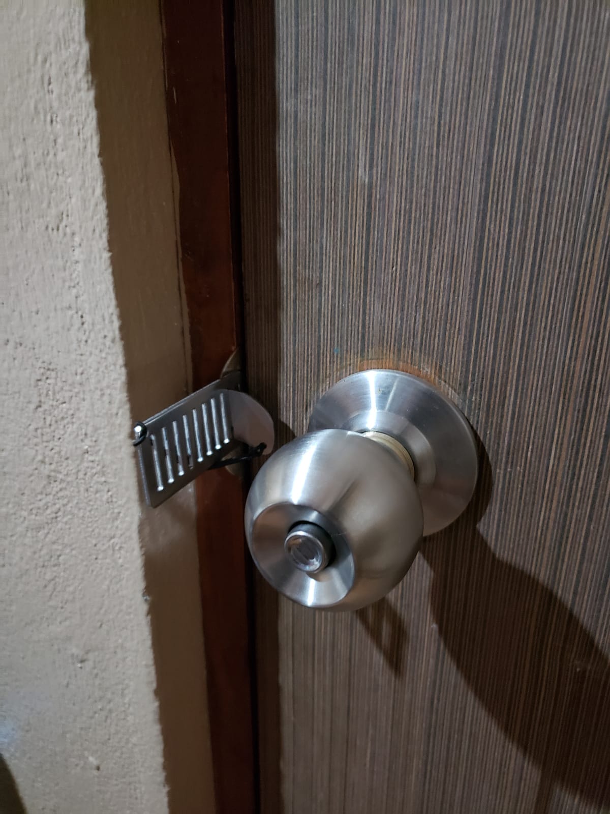 Portable Door Lock for Travel - Improved Travel Hotel Door Lock Apartment Security Device Door Jammer ozozo customer photo 2