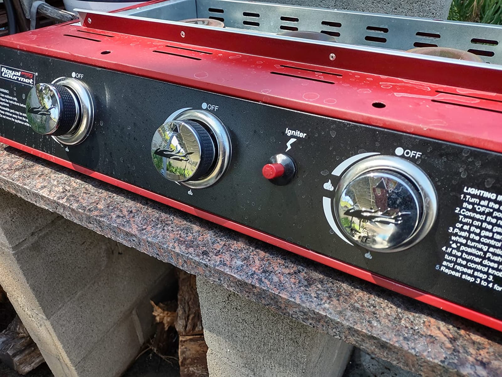 Royal Gourmet PD1301S Portable 3-Burner Tabletop Gas Griddle customer photo 1