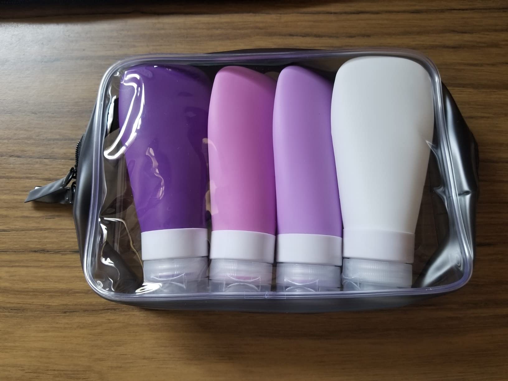INSFIT Travel Bottles for Toiletries, TSA Approved 3oz Travel Size Containers, BPA Free Leak Proof Squeezable Silicone Tubes for Shampoo Conditioner Lotion Body Wash with Labels customer photo 1