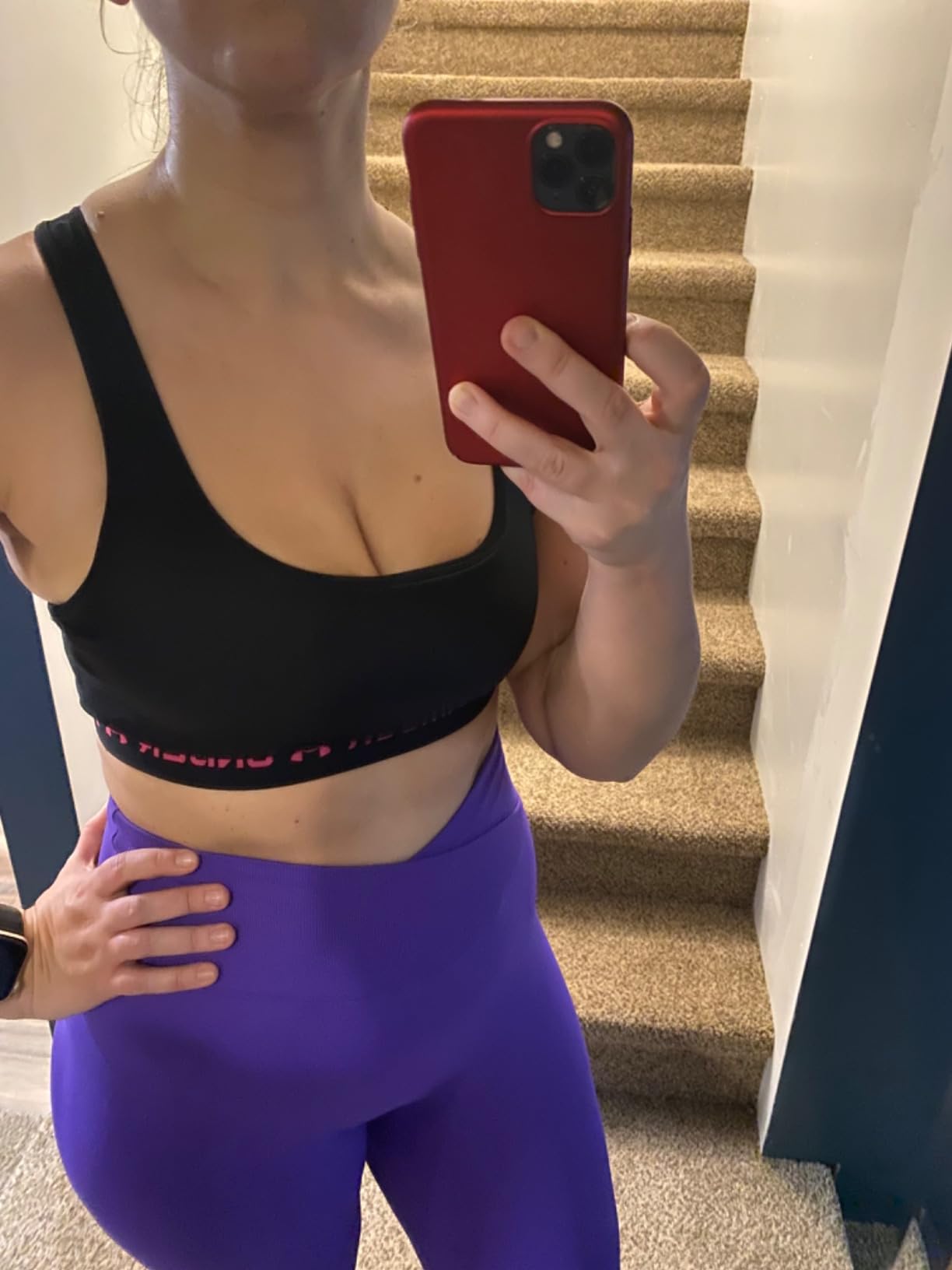 Under Armour Women's Crossback Mid Impact Sports Bra customer photo 2