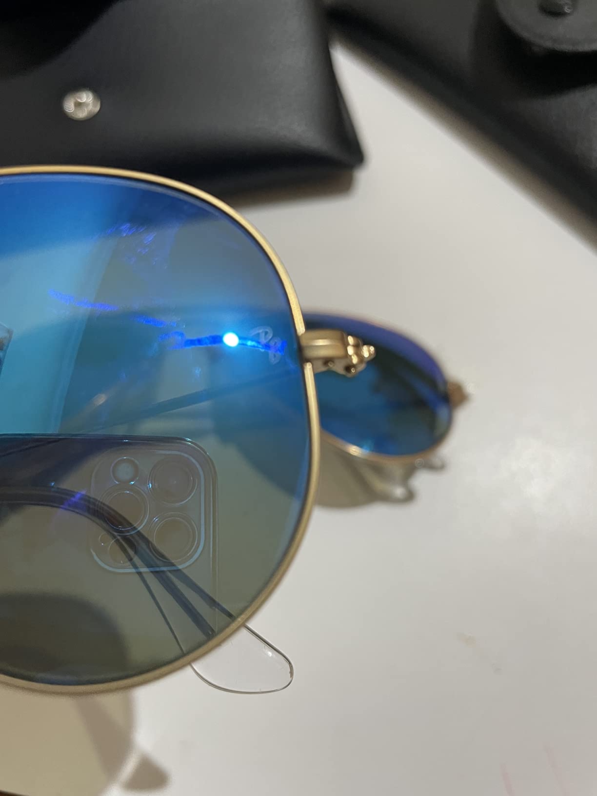 Ray-Ban RB3025 Classic Polarized Aviator Sunglasses customer photo 2