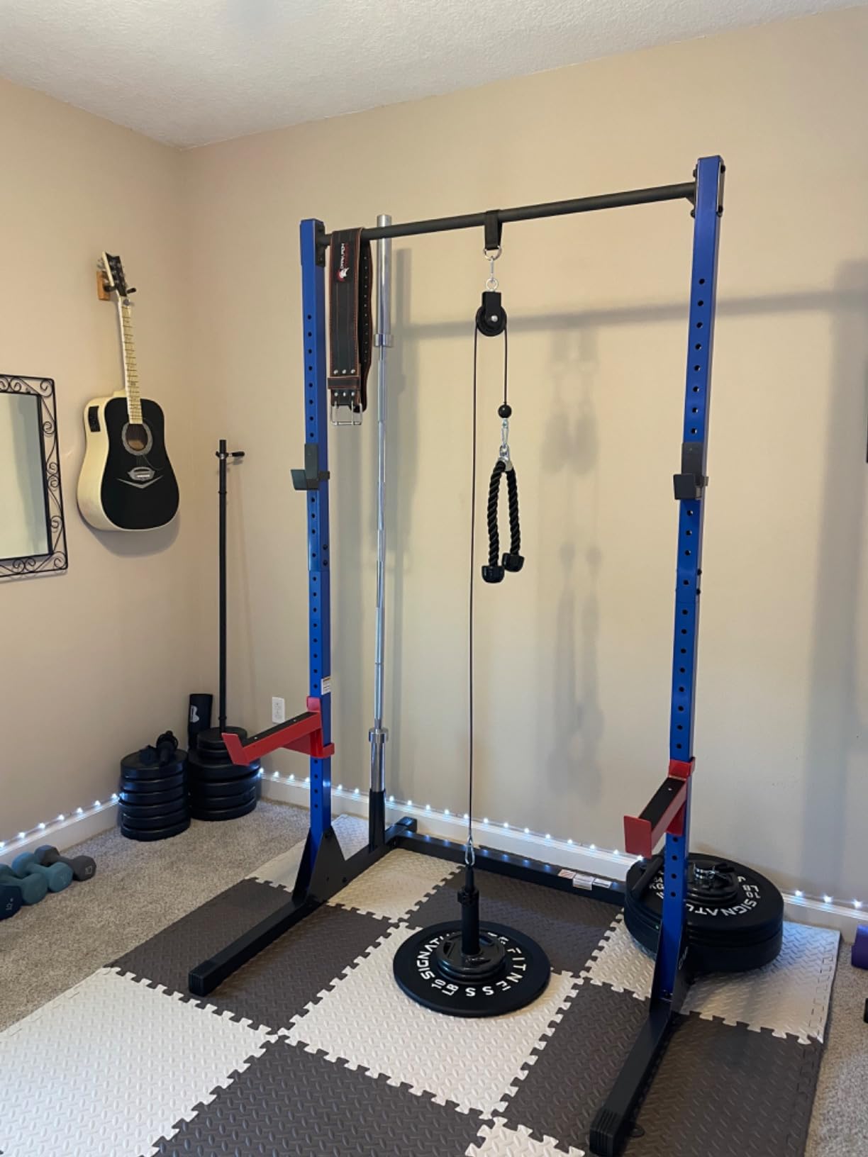 Mikolo Fitness LAT and Lift Pulley System, Dual Cable Machine(70'' and 90'') with Upgraded Loading Pin for Triceps Pull Down, Biceps Curl, Back, Forearm, Shoulder-Home Gym Equipment(Patent) customer photo 1