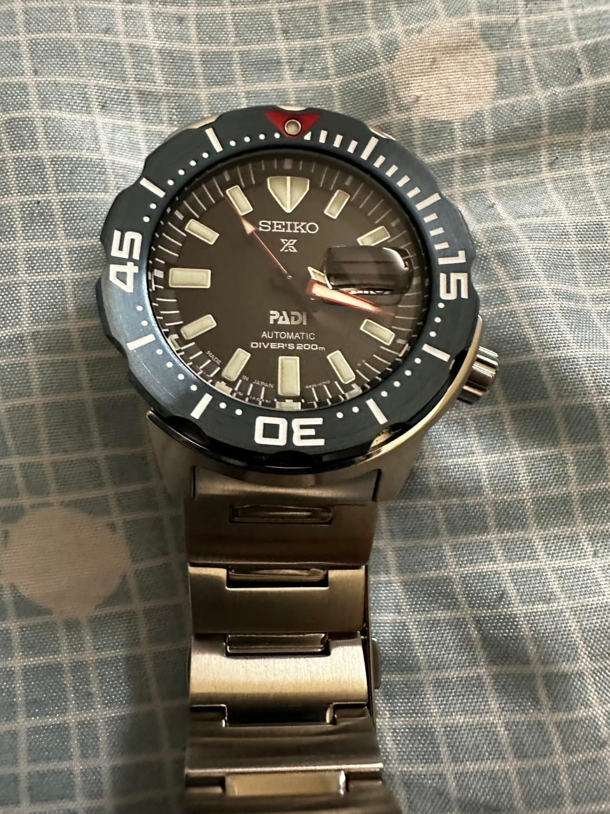 SEIKO SRPE27 Automatic Dive Watch for Men - Prospex PADI Special Edition - LumiBrite Hands, Elapsed Timing Bezel - Water Resistant 200M customer photo 2
