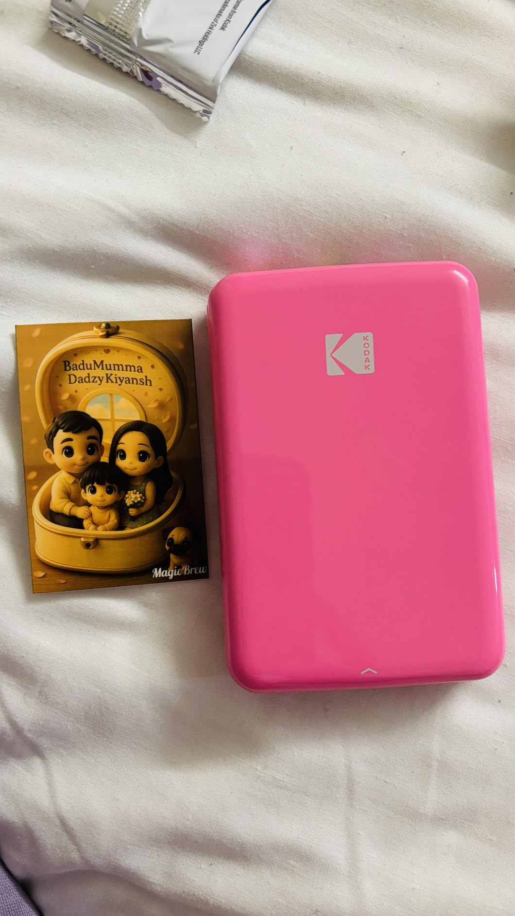 KODAK Step Instant Smartphone Photo Printer, Portable Mini Color Wireless Mobile Printer, Zink 2x3” (5.1x7.5 cm) Sticky-Back Photos, Bluetooth Compatible with iOS & Android Devices, Editing App, White customer photo 2