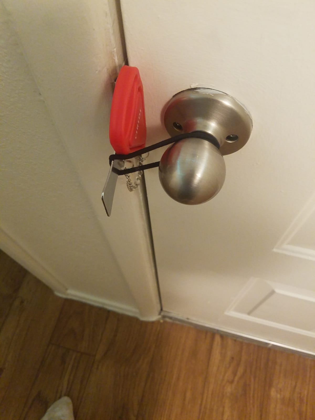 Hotel Door Lock, Portable for Travel Airbnb Apartment, No-Drill Security customer photo 1