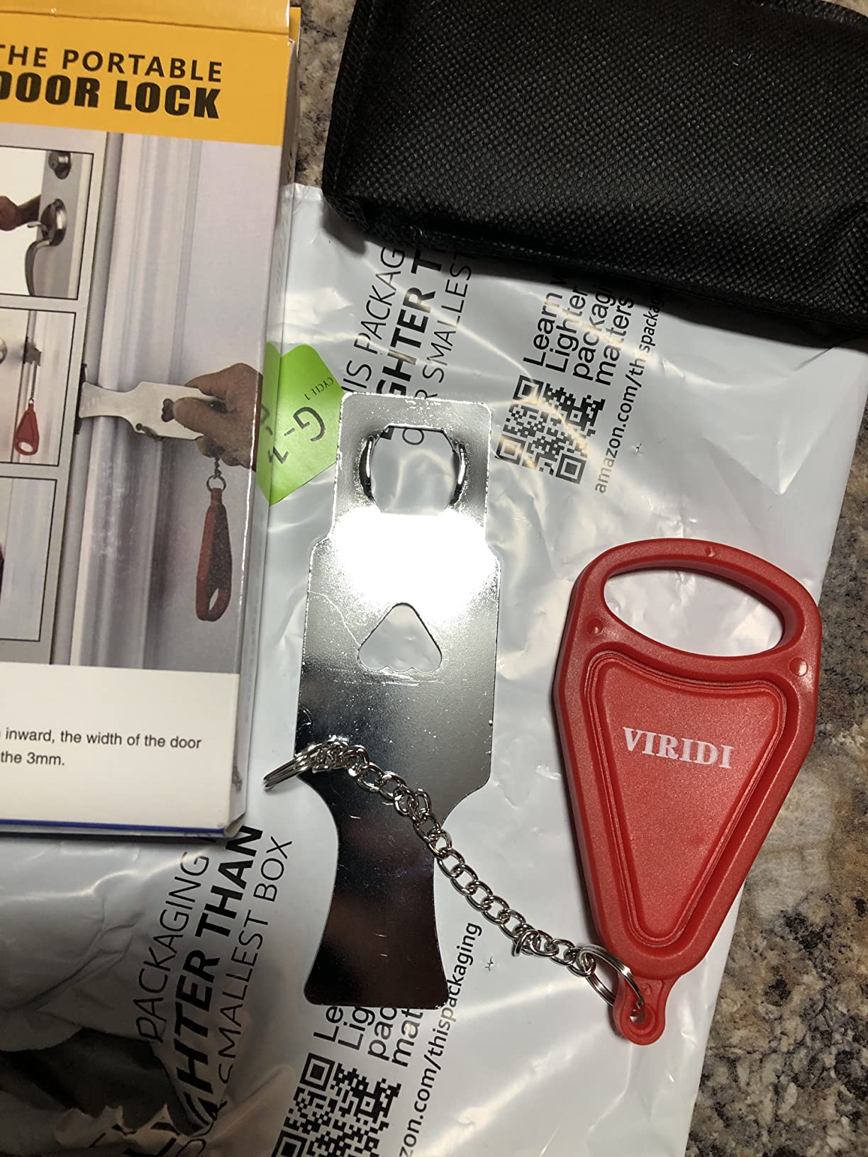 Hotel Door Lock, Portable for Travel Airbnb Apartment, No-Drill Security customer photo 2