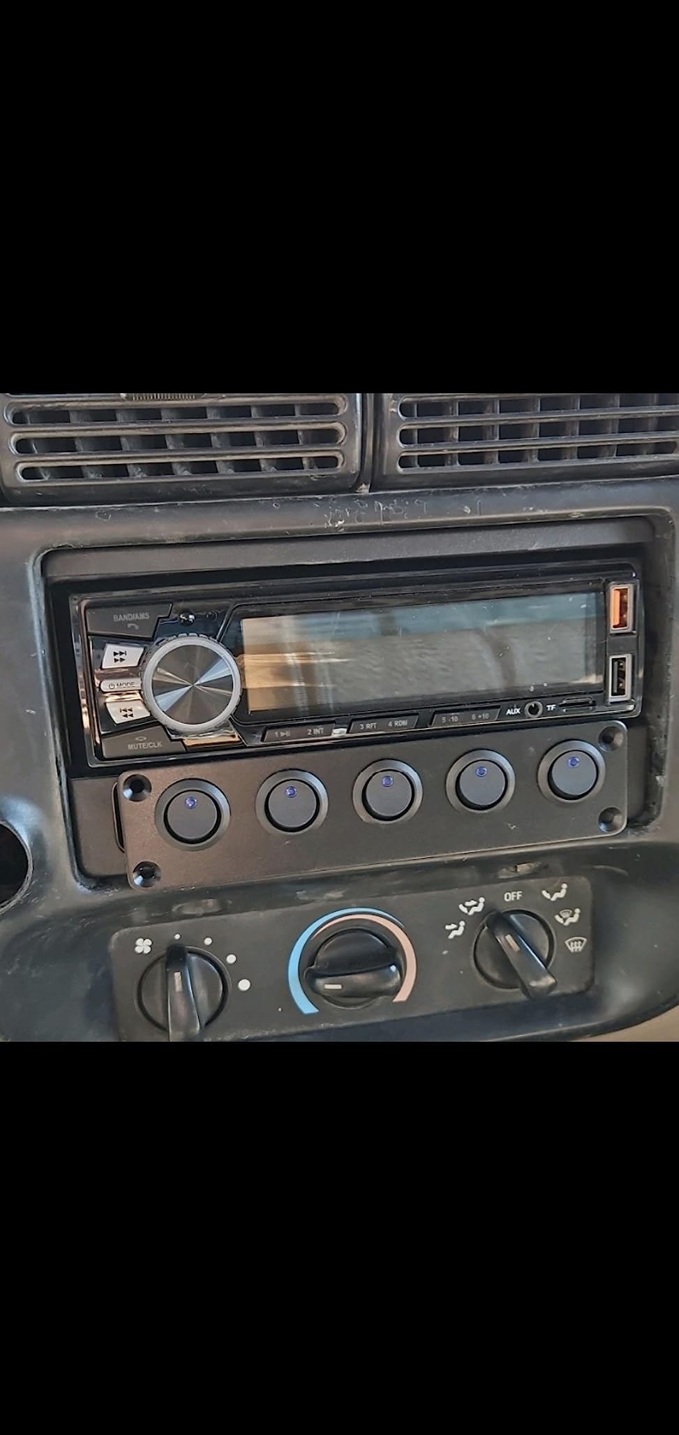 REAKOSOUND Car Radio Bluetooth Single DIN Stereo - FM, USB, AUX, APP, No CD customer photo 2
