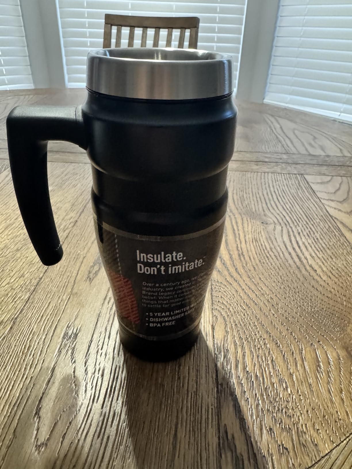 THERMOS Stainless King Travel Mug with Handle, 16oz, Midnight Blue customer photo 1
