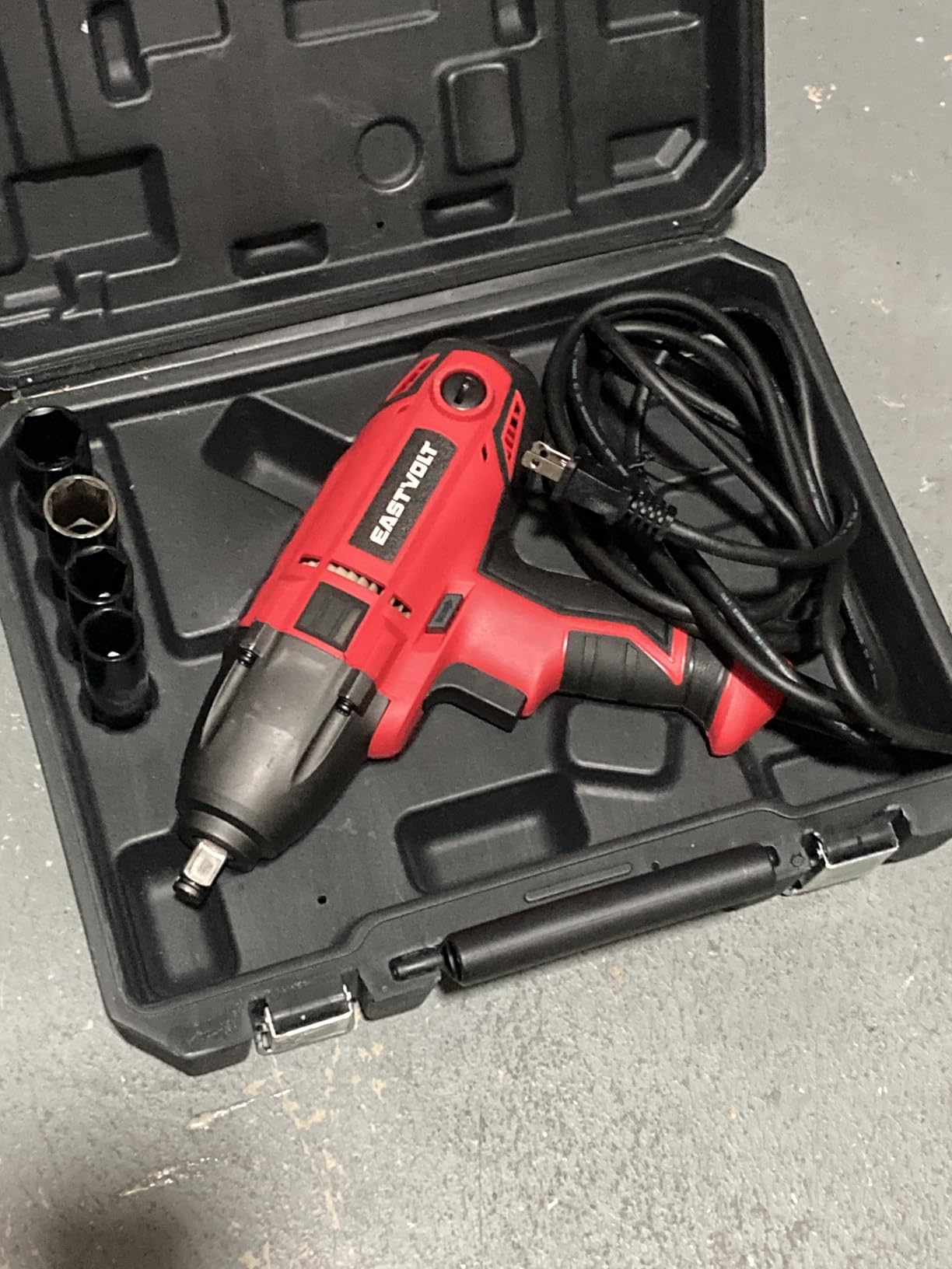 Eastvolt 800W Electric Impact Wrench, Heavy Duty 7.5 Amp Corded Max Torque 450 Ft-lbs 3400 RPM, 1/2 Inch with Hog Ring Anvil customer photo 2