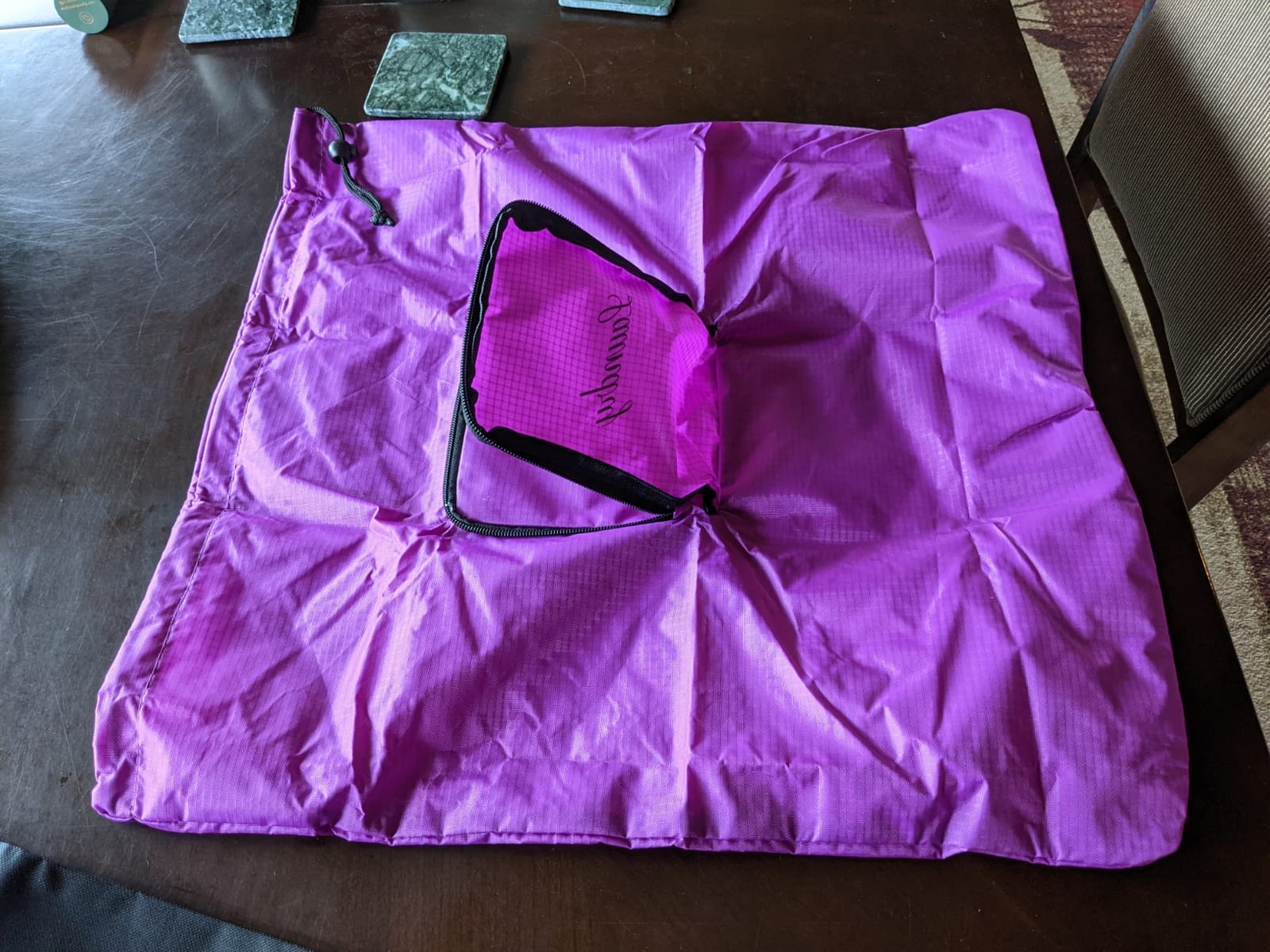 Travel Fanatics Laundry Bag for Dirty Clothes - Foldable Travel Laundry Bag for Suitcase, Hotels, Airbnbs, Cruises and Road Trips - Black customer photo 1