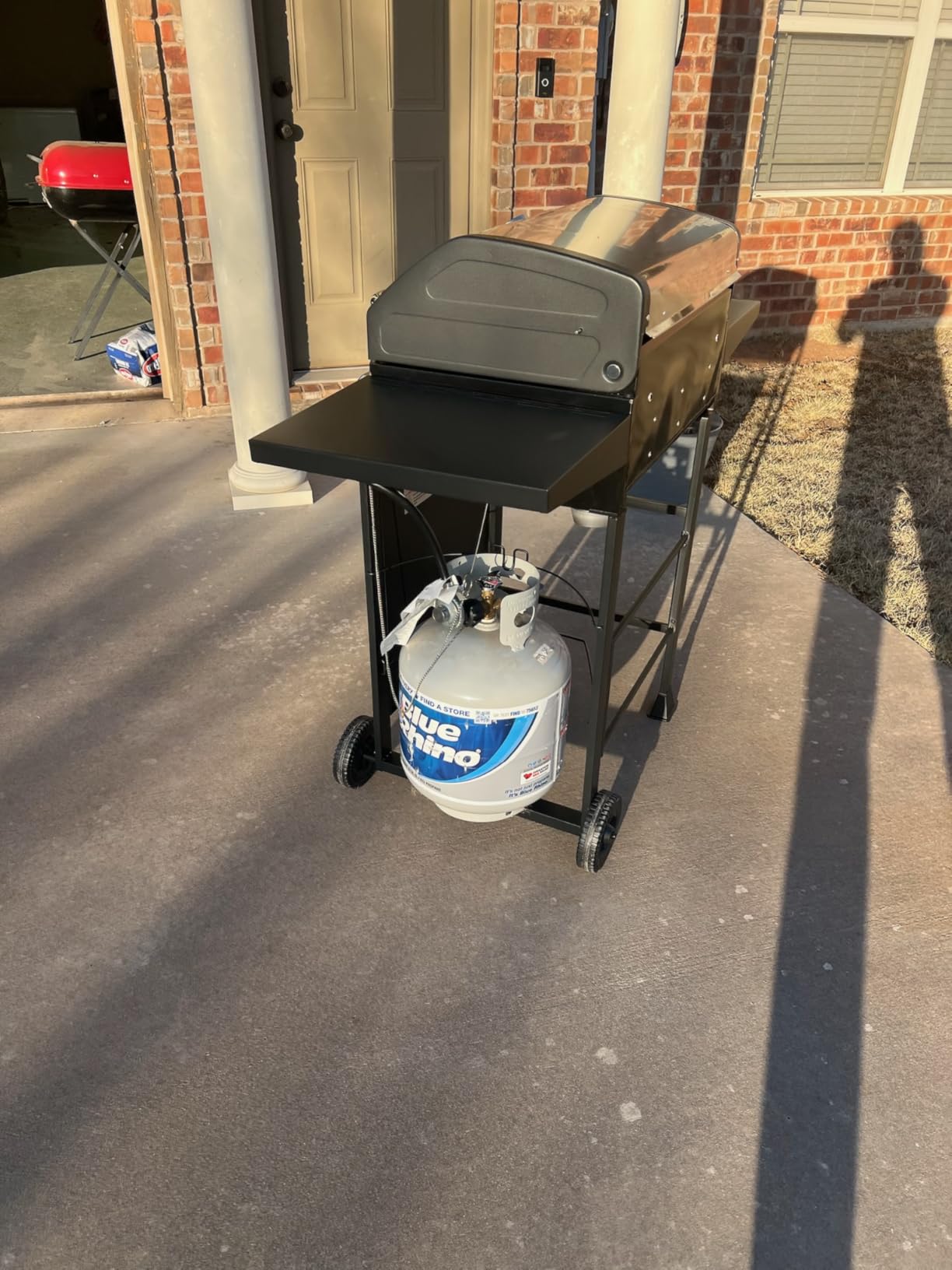 Grill Boss 3 Burner Propane Gas Grill, Portable BBQ, Lid, Wheels & Shelves customer photo 2