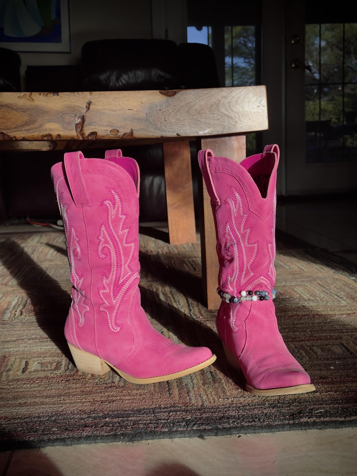 HISEA Rollda Cowboy Boots for Women Western Cowgirl Boots Mid Calf customer photo 2