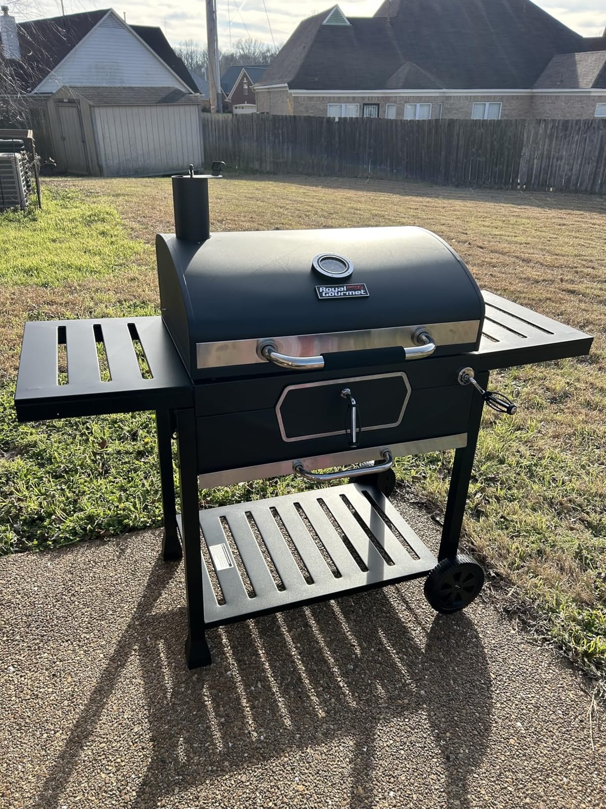 Royal Gourmet CD2030AN Deluxe 30-Inch Charcoal Grill, Collapsible Tables customer photo 2