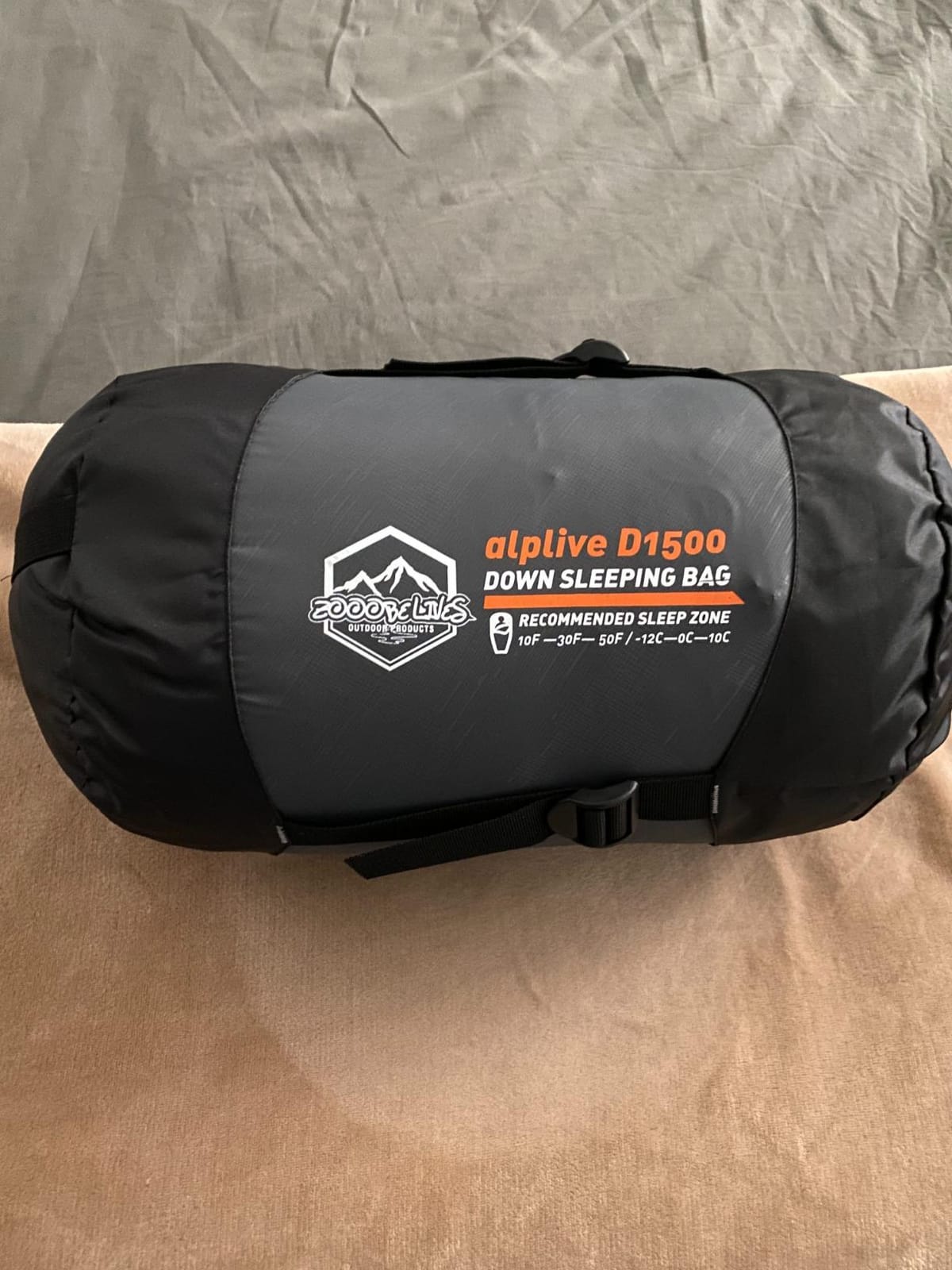 ZOOOBELIVES 10 Degree Down Sleeping Bag for Adults, 4-Season Cold-Weather Mummy Bag, Roomy Fit, 550+ Fill Power Warmth, Lightweight & Compressible for Car Camping, Backpacking & Hunting - AlpliveD1500 customer photo 1