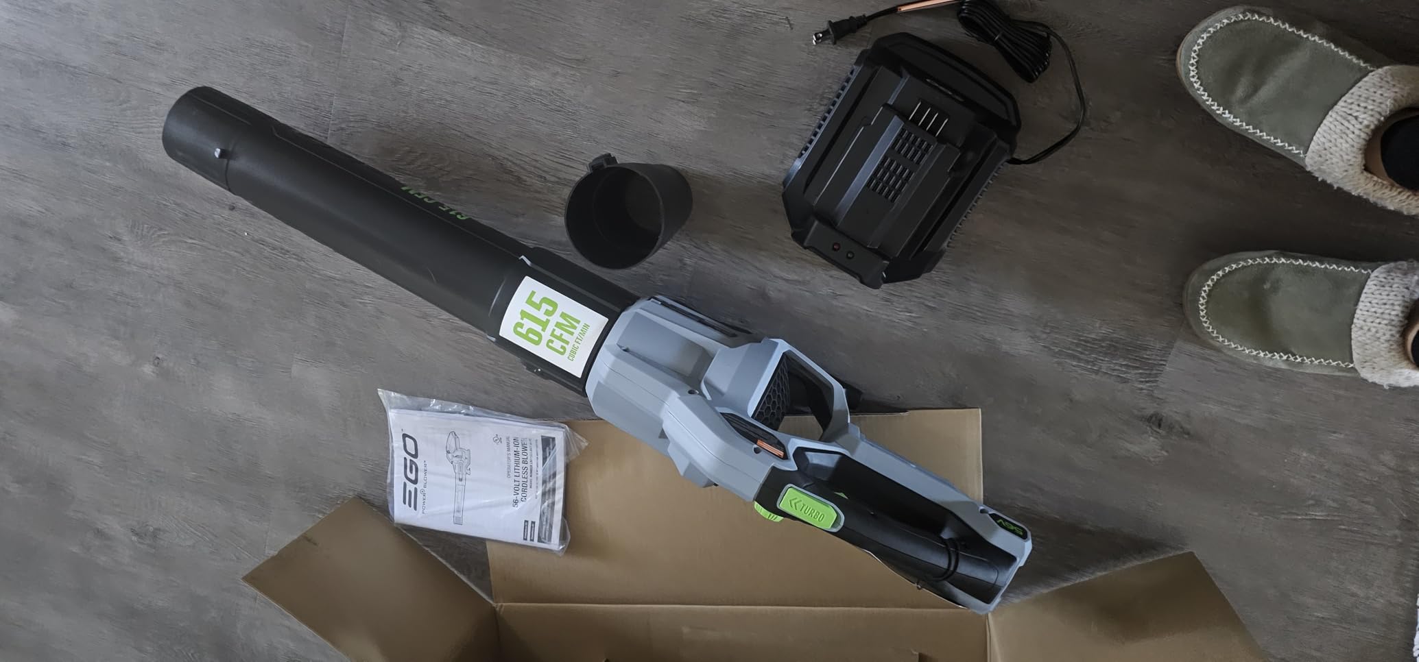 EGO POWER+ Cordless Electric Leaf Blower, 615 CFM, With Battery - LB6151 customer photo 1