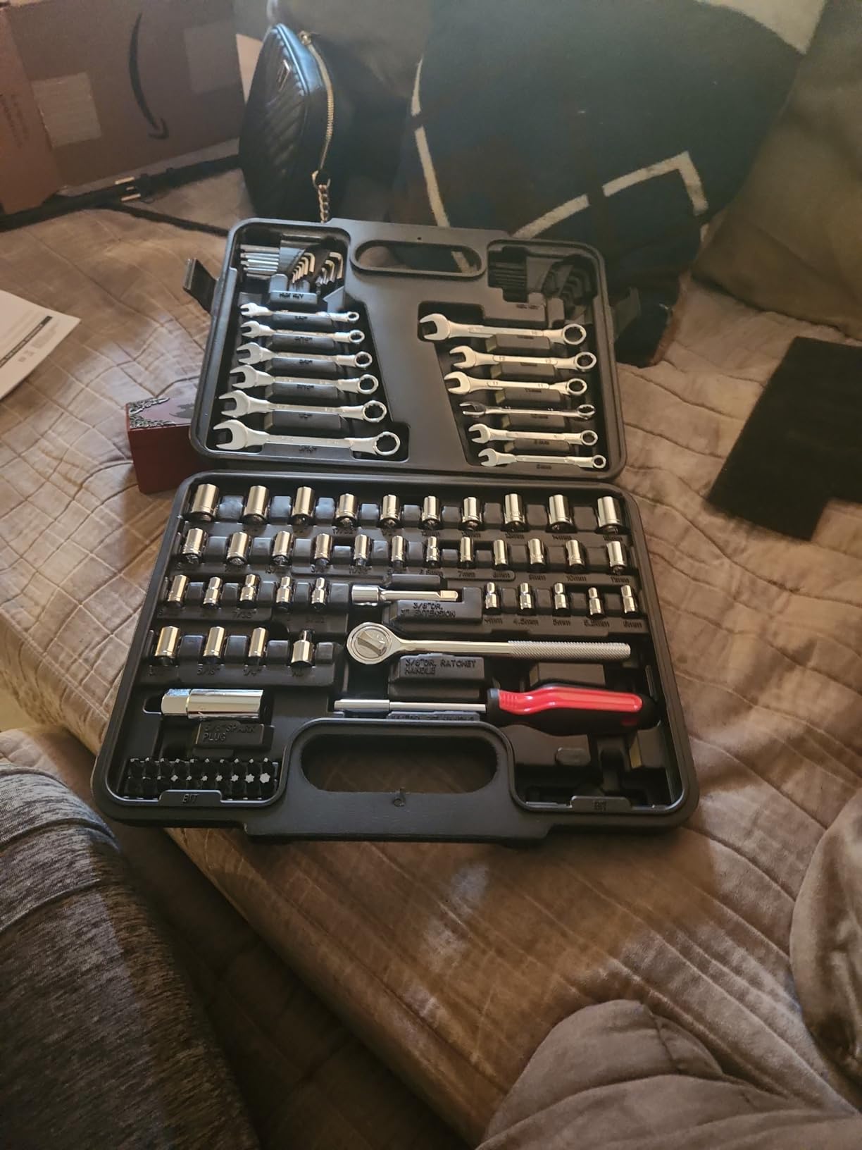 MECHMAX 121-Piece Mechanics Tool Set, 1/4 & 3/8-Inch Drive customer photo 2