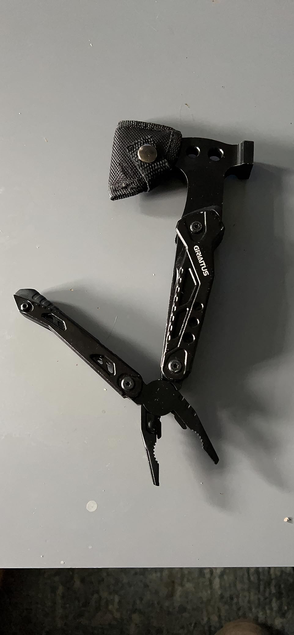 16 in 1 Multitool Camping Survival Gear with Axe Saw Pliers Whistle Hammer customer photo 2