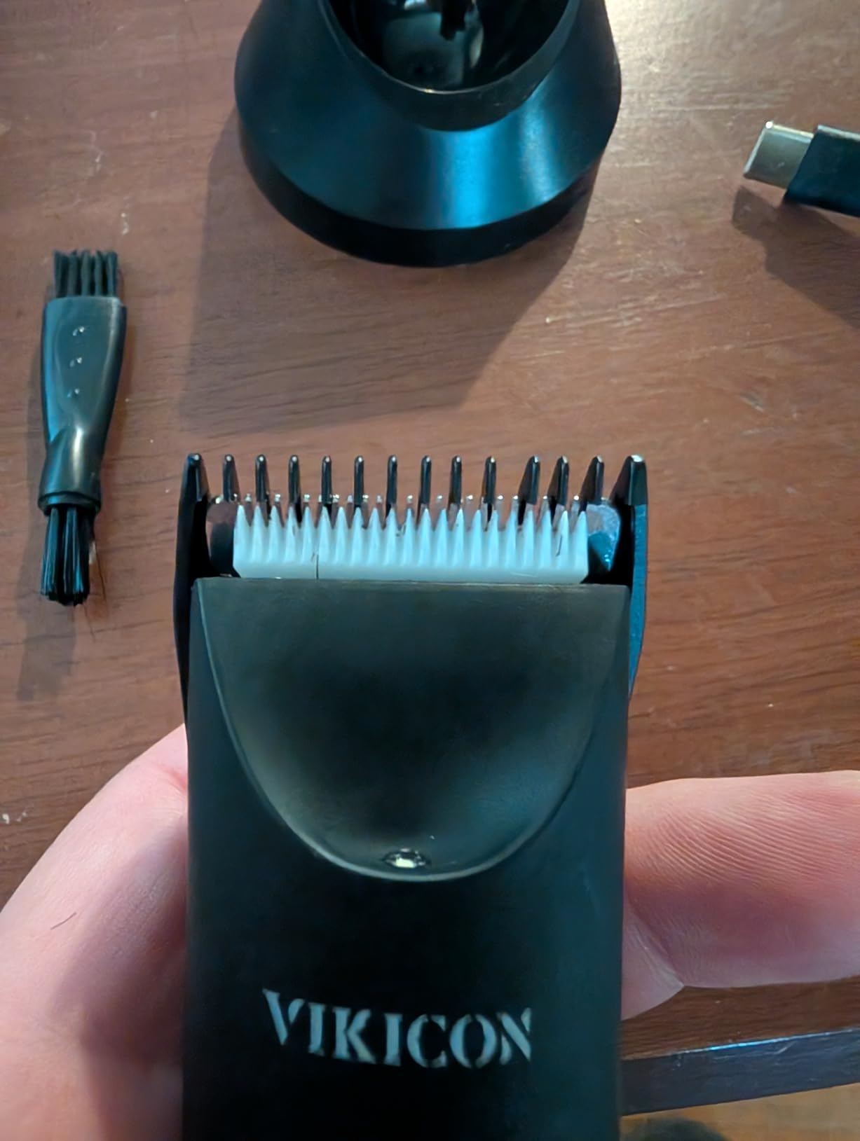 VIKICON Manscape Trimmer for Men, No Nicks Electric Body/Ball/Pubic Shaver customer photo 2