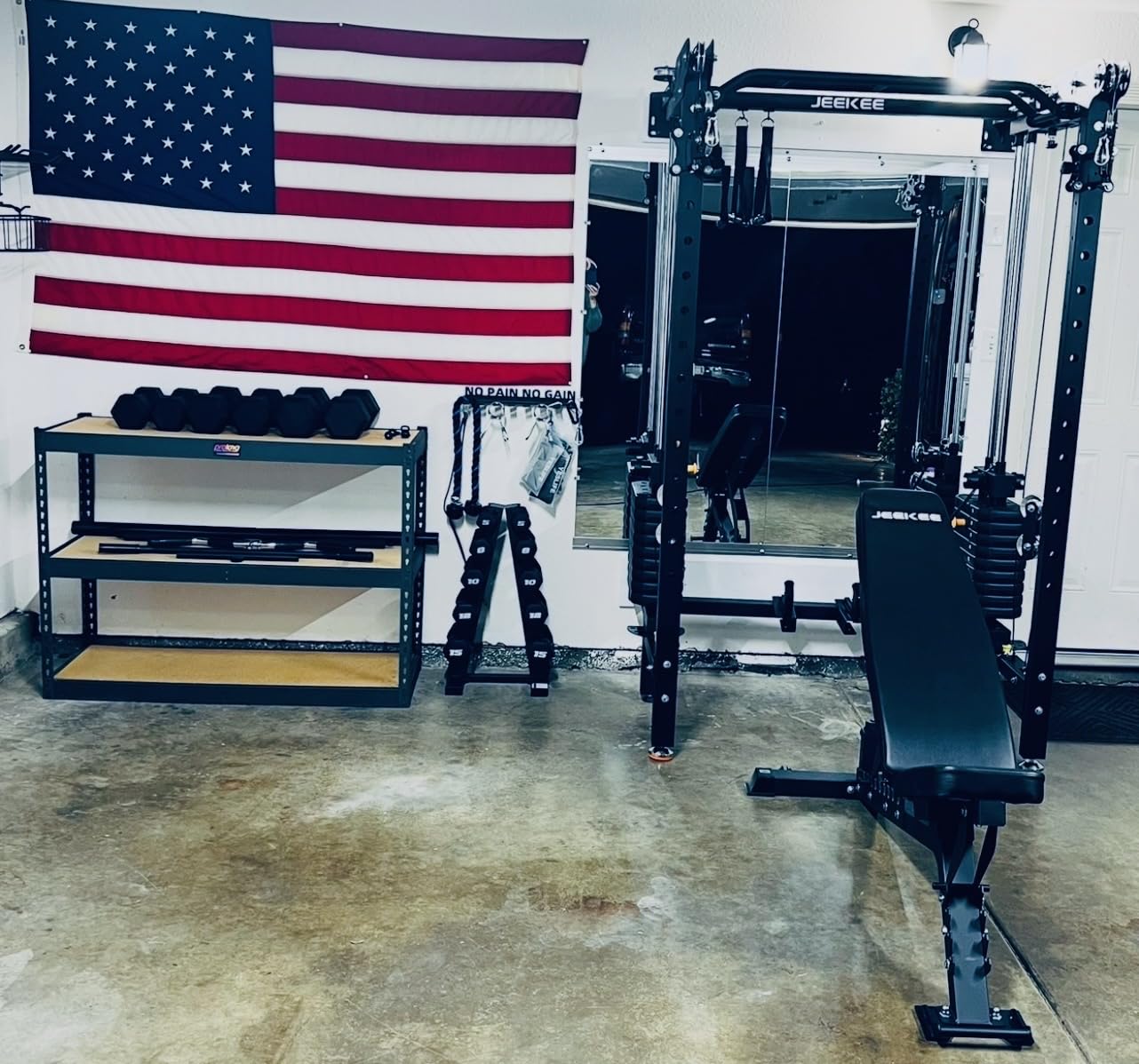 CAP Rubber Coated Dumbbell Weights, Free Weights for Home Gym Strength Training, Anti-Roll Hex Dumbbells with Black, Chrome & Comfort Grip Handles, Singles customer photo 1