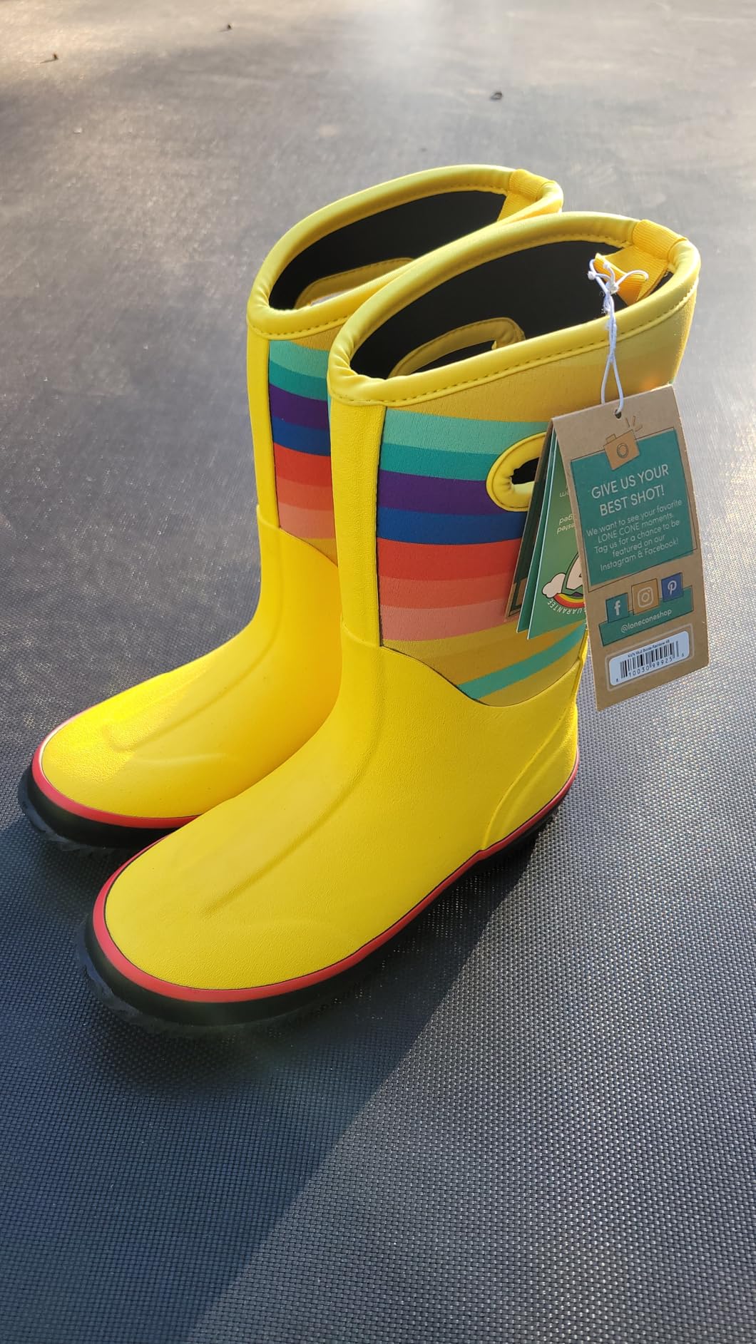 LONECONE Insulating Kids Muck Boots with Pull-On Design for Boys and Girls customer photo 2