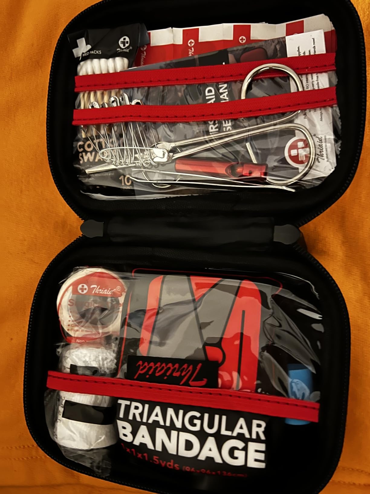 Mini First Aid Kit, 100 Pieces Water-Resistant Hard Shell Small Case - Perfect for Travel, Outdoor, Home, Office, Camping, Hiking, Car (Black) customer photo 1