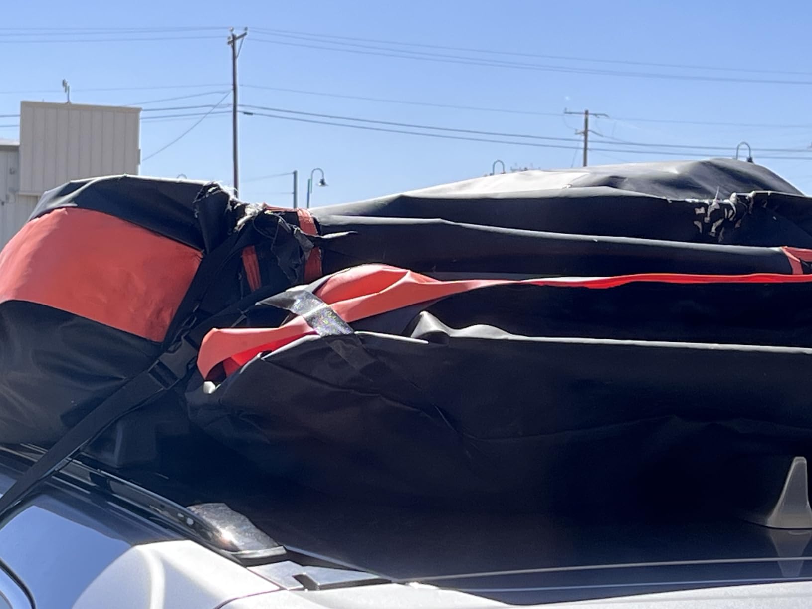 Car Rooftop Cargo Carrier Bag, 21 Cubic Feet 100% Waterproof Heavy Duty 840D Car Roof Bag for All Vehicle with/Without Racks - Anti-Slip Mat, 6 Door Hooks, Storage Bags, 2 Extra Straps, Luggage Lock customer photo 1