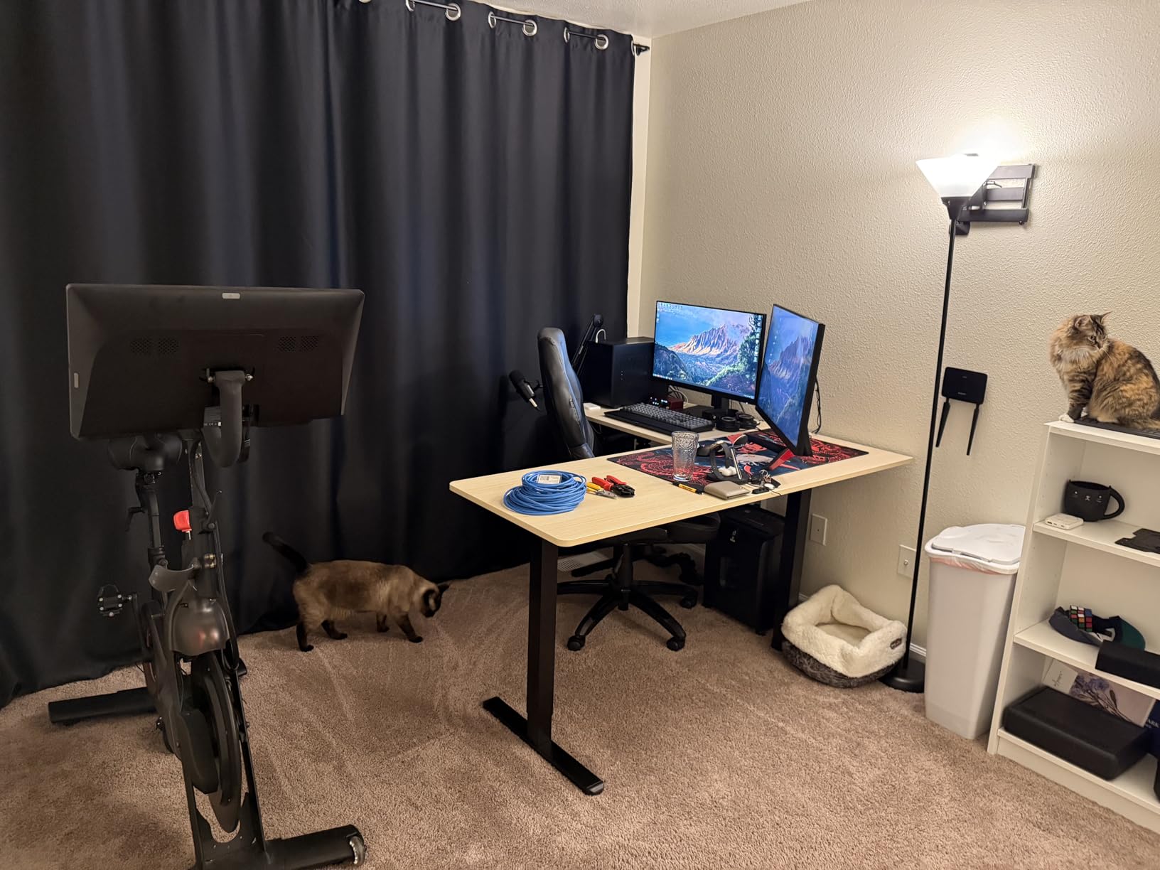 VIVO Black 63 x 55 in Corner Standing Desk, DESK-E3CTB customer photo 2