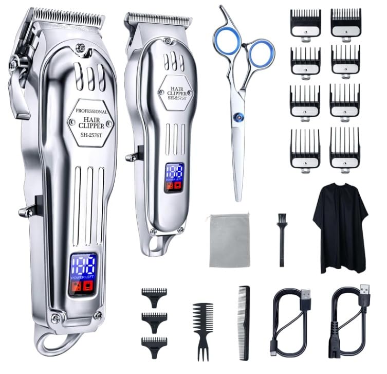 KIKIDO Cordless Hair Clippers for Men Professional Home Hair Cutting Kit customer photo 1