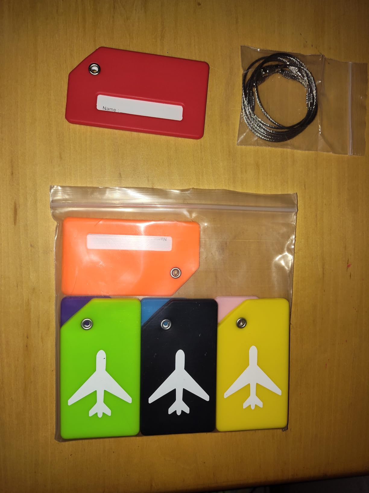 Gostwo 5 Pack Silicone Luggage Tags for Suitcases, Plane Travel Essentials customer photo 1