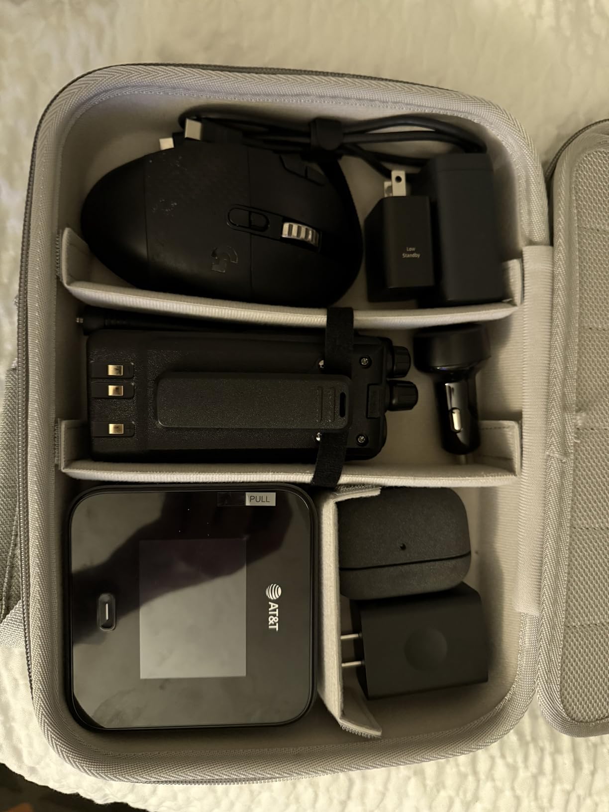 ProCase Hard Travel Electronic Organizer Case for MacBook Power Adapter Chargers Cables Power Bank Apple Magic Mouse Apple Pencil USB Flash Disk SD Card Small Portable Accessories Bag customer photo 1