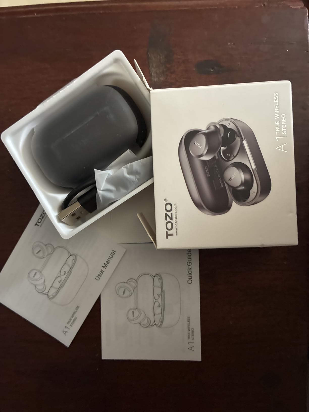 TOZO A1 Wireless Earbuds Bluetooth 5.3 Light Weight in Ear Headphones customer photo 1