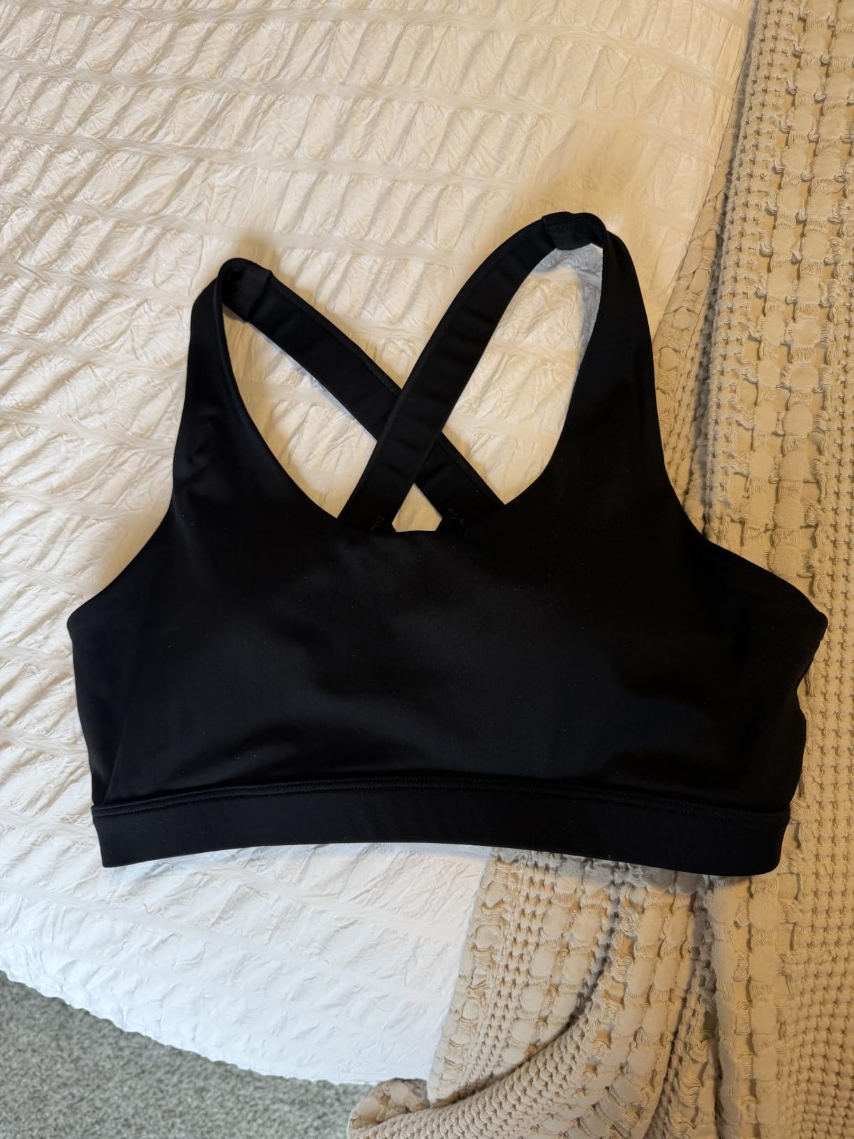 RUNNING GIRL Sports Bras for Women,Padded Strappy Sports Bras Criss-Cross Back Medium Support Sports Bras with Removable Cups customer photo 2