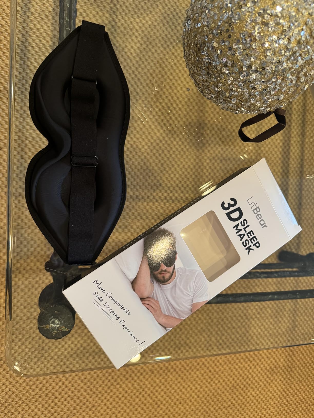 LitBear Sleep Mask for Side Sleeper Women Men, Eye Mask for Sleeping customer photo 2