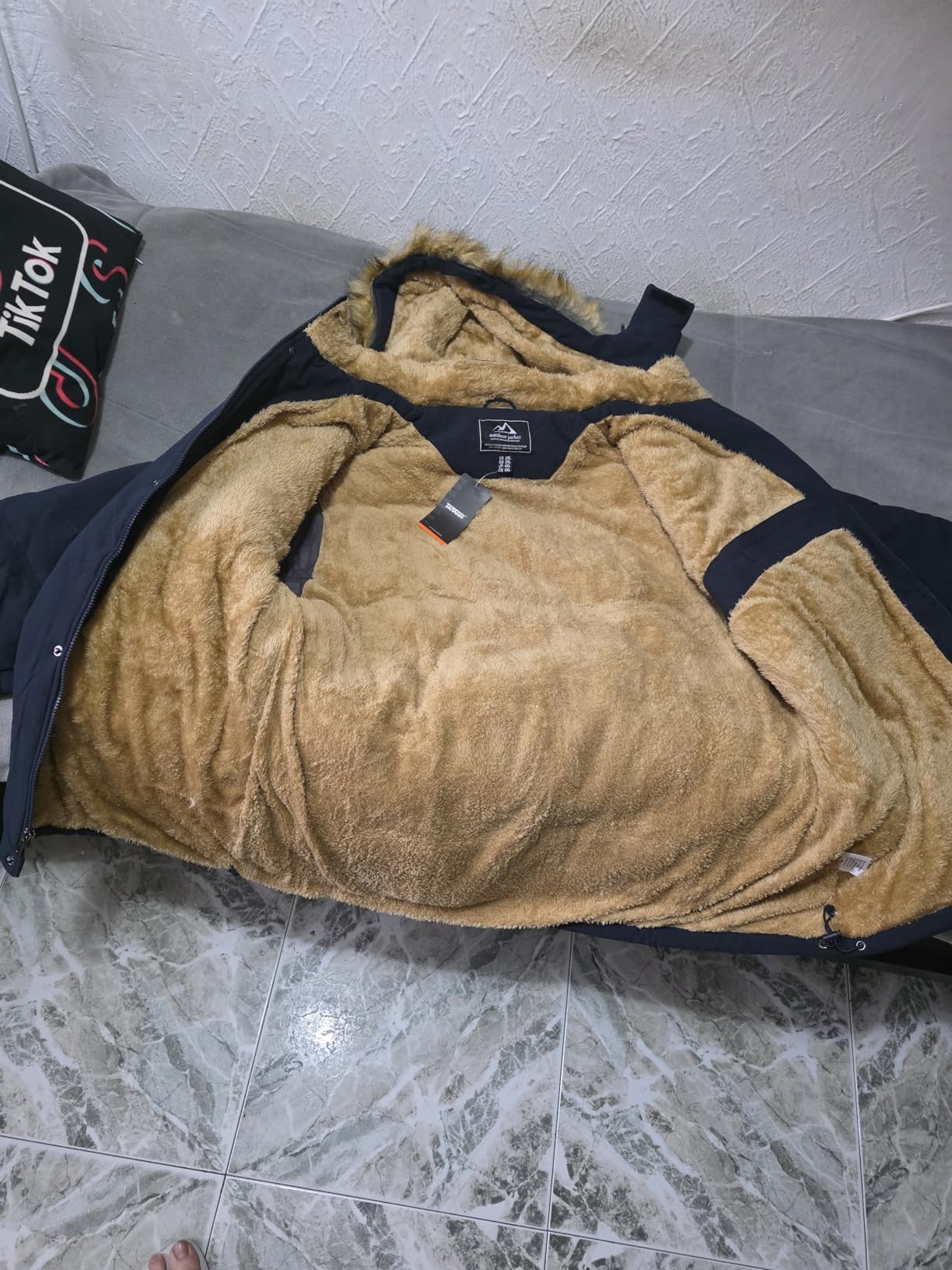 TACVASEN Men's Winter Jacket with Hood Water Repellent Windproof Thicken Parka Winter Coat customer photo 2