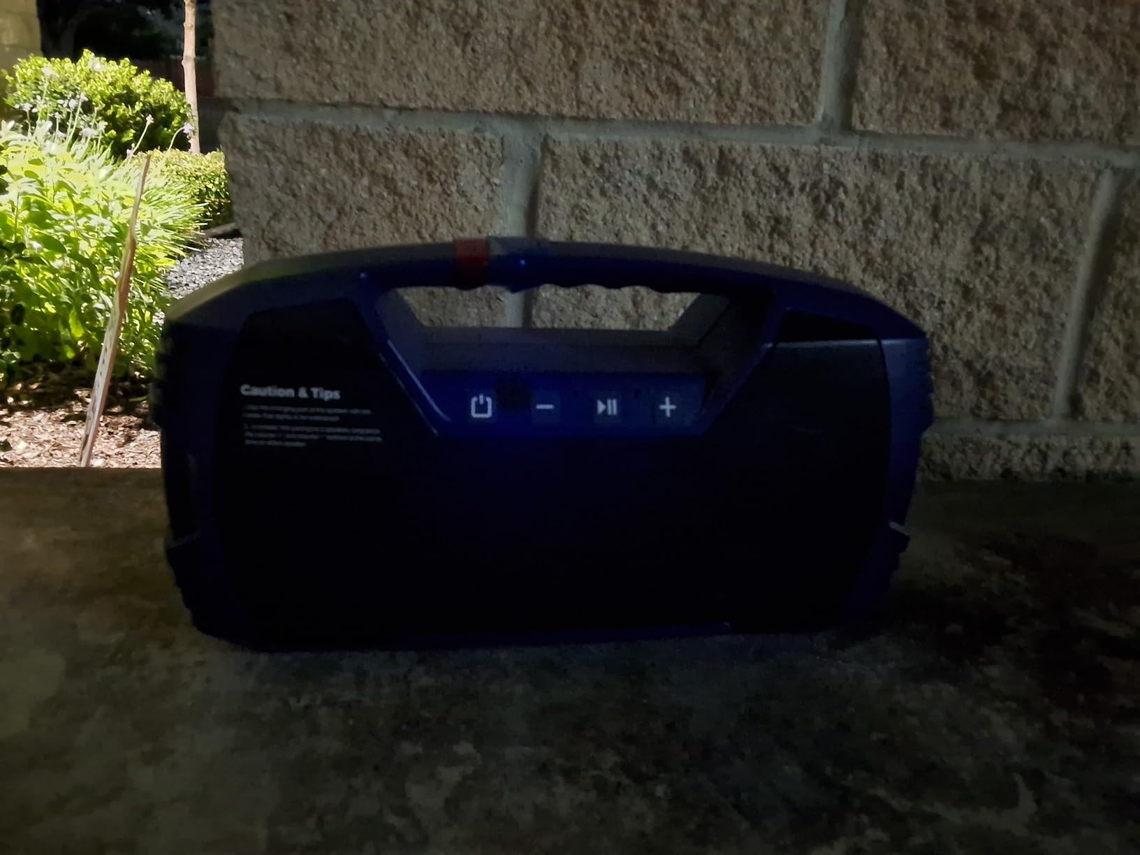 Outdoor Bluetooth Speaker, IPX7 Waterproof, 90W Peak, 32H, Black customer photo 2