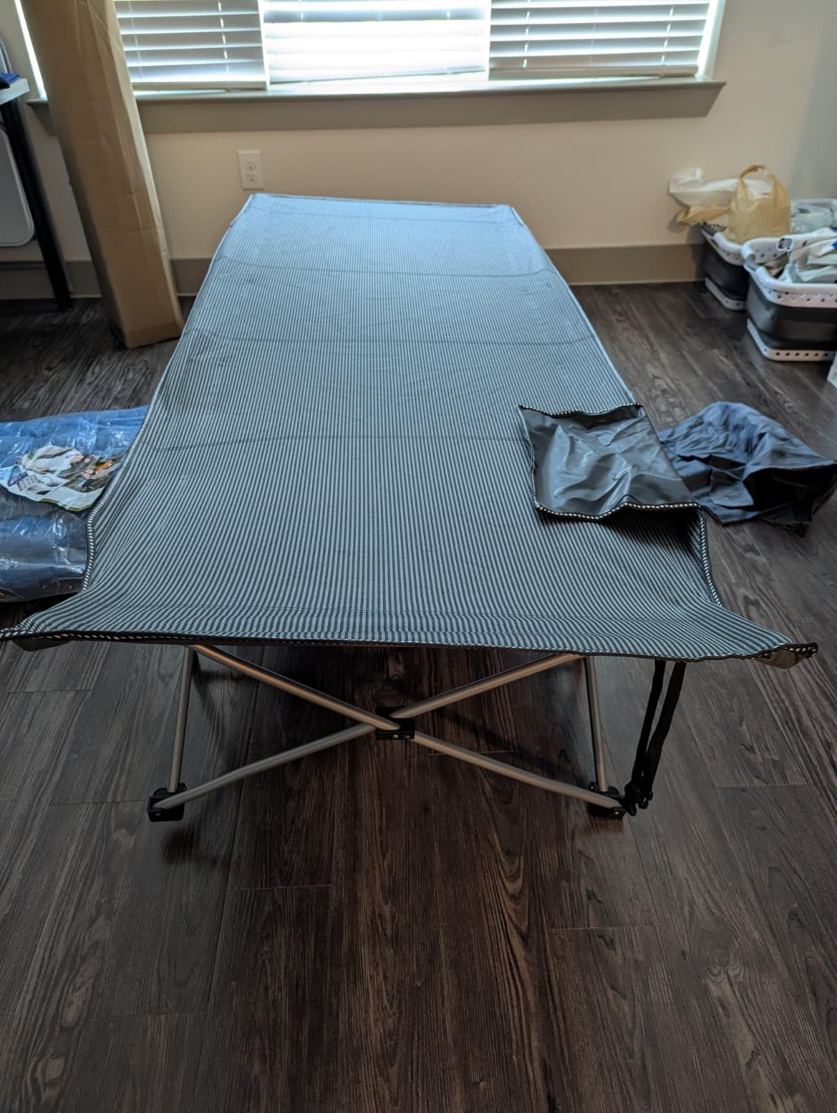 ABORON Camping Cot for Adults, 28 in Wide Folding Bed with Mattress customer photo 2