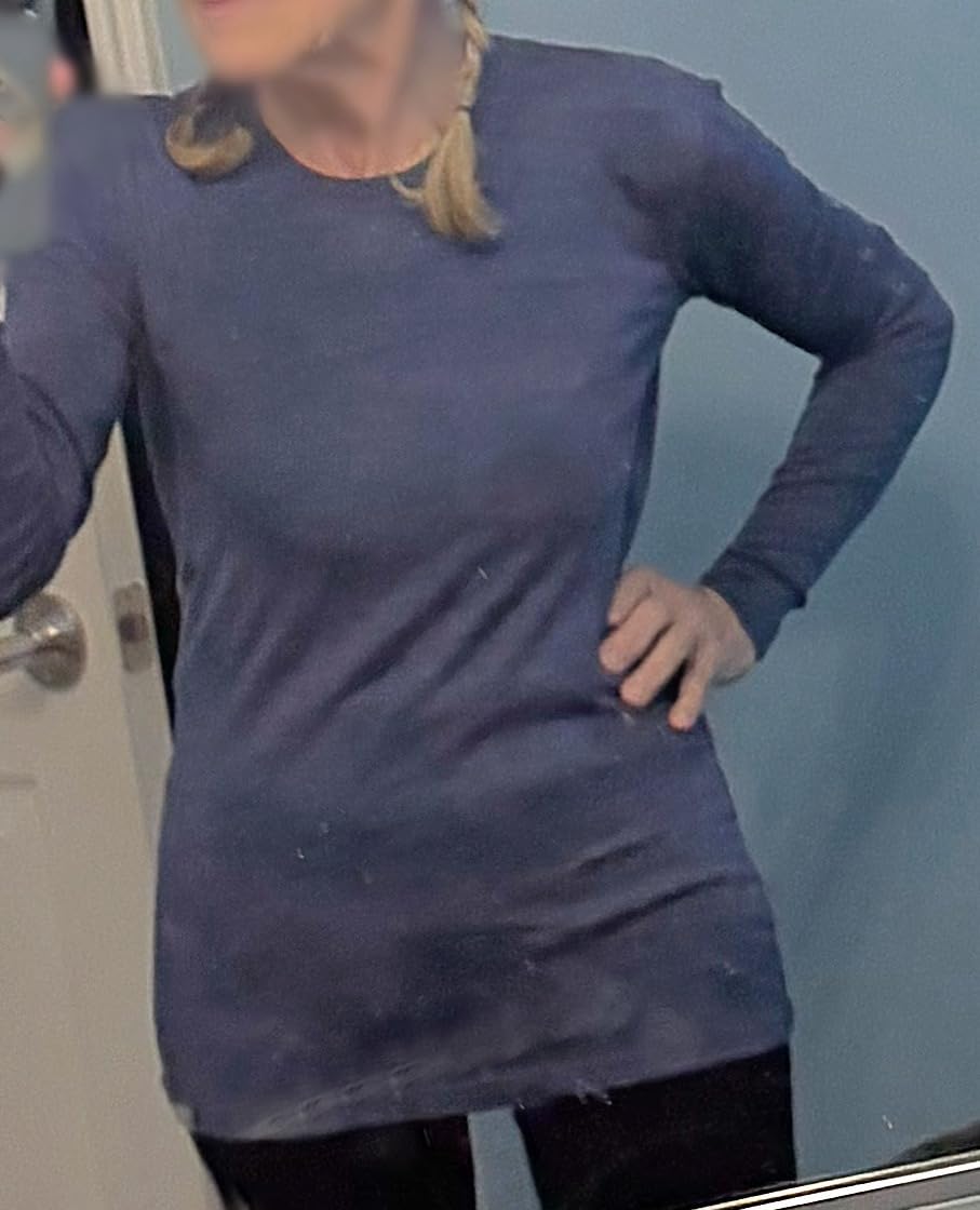 100% Merino Wool Base Layer Women - Long Sleeve Thermal Shirt with Socks customer photo 1