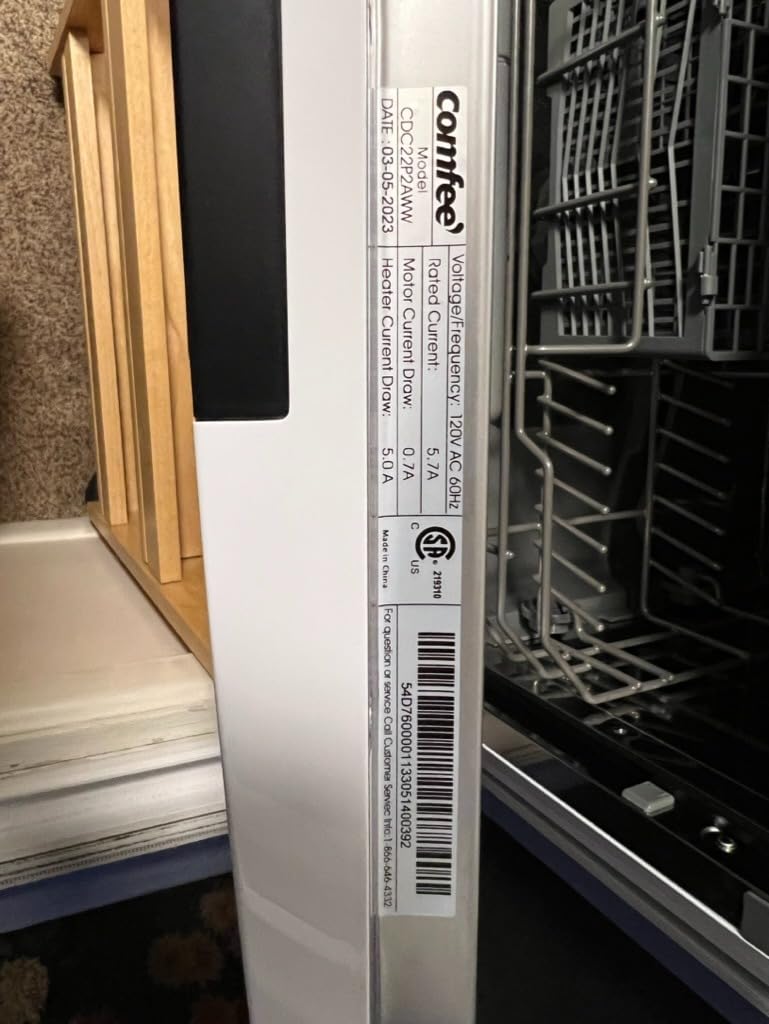 COMFEE’ Countertop Dishwasher, Energy Star Portable Dishwasher, 6 Place Settings & 8 Washing Programs, Speed, Baby-Care, ECO& Glass, Dish Washer for Dorm, RV& Apartment, Black customer photo 1