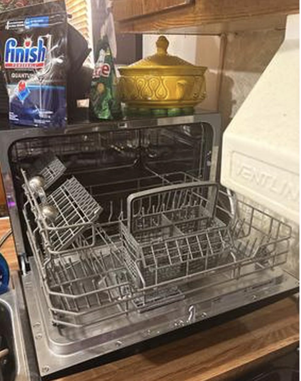 COMFEE’ Countertop Dishwasher, Energy Star Portable Dishwasher, 6 Place Settings & 8 Washing Programs, Speed, Baby-Care, ECO& Glass, Dish Washer for Dorm, RV& Apartment, Black customer photo 2