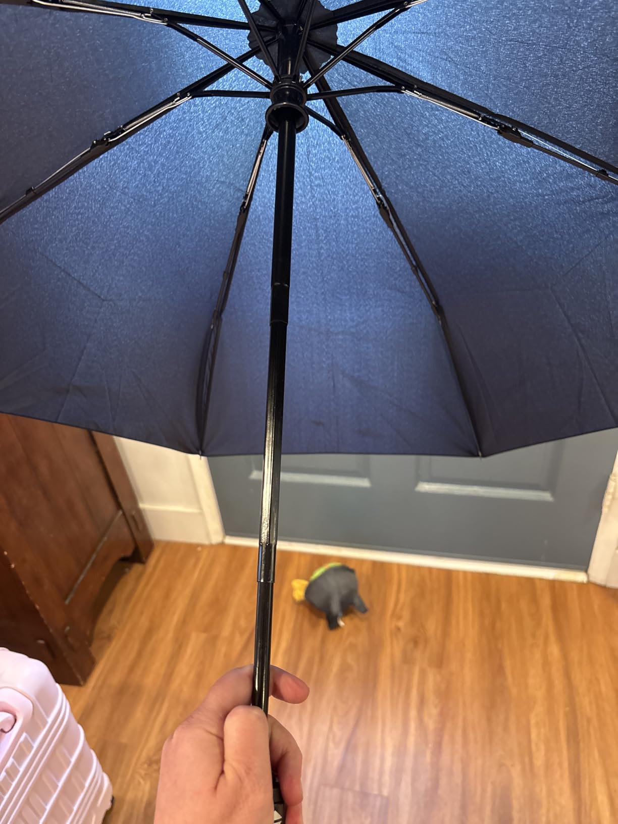 NPCQUN Travel Essentials Umbrella Windproof Compact Collapsible Light, Automatic, Strong and Portable, Wind Resistant Folding Small Umbrella for Rain customer photo 1